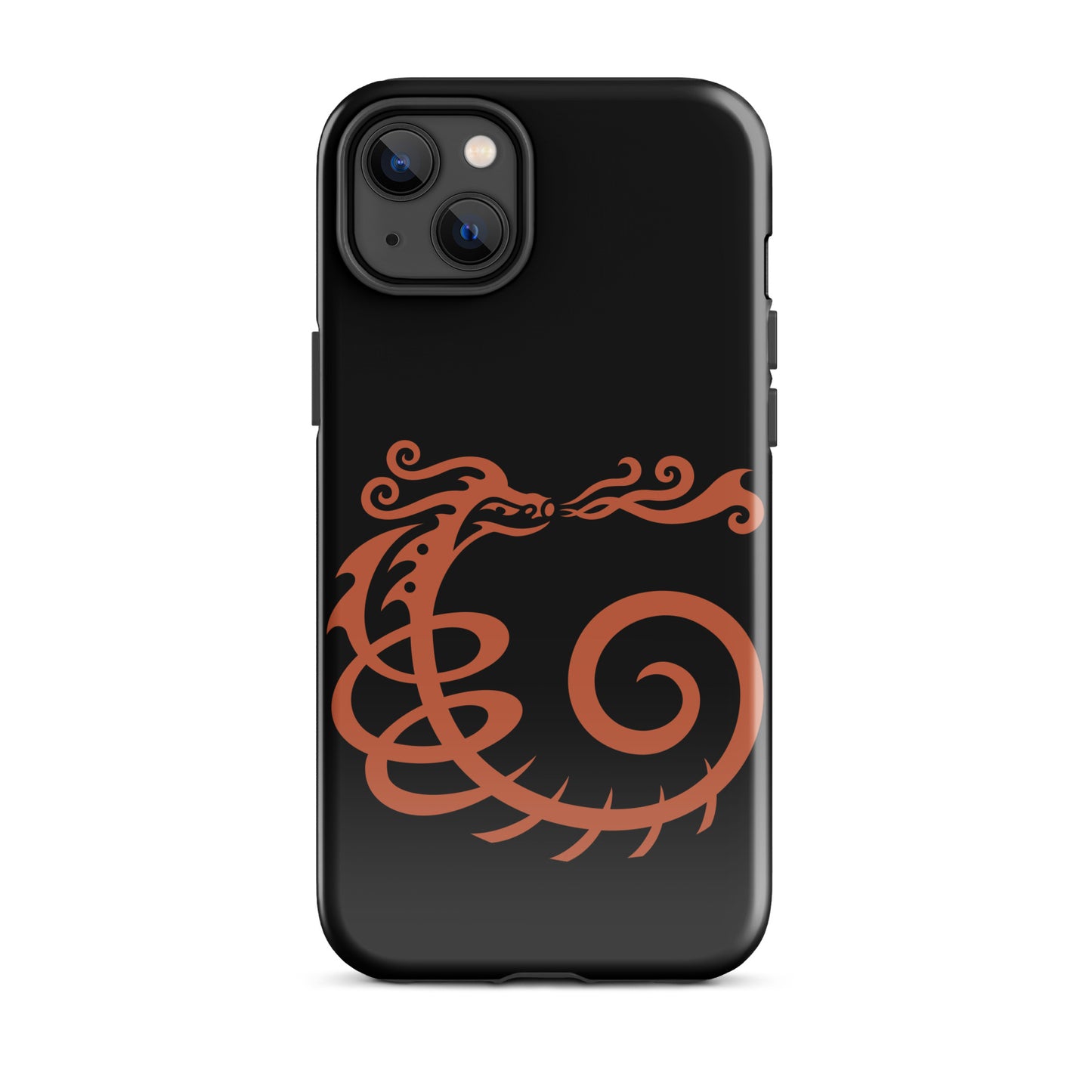 Tough Case for iPhone® : Dragon - Black w/ Red print
