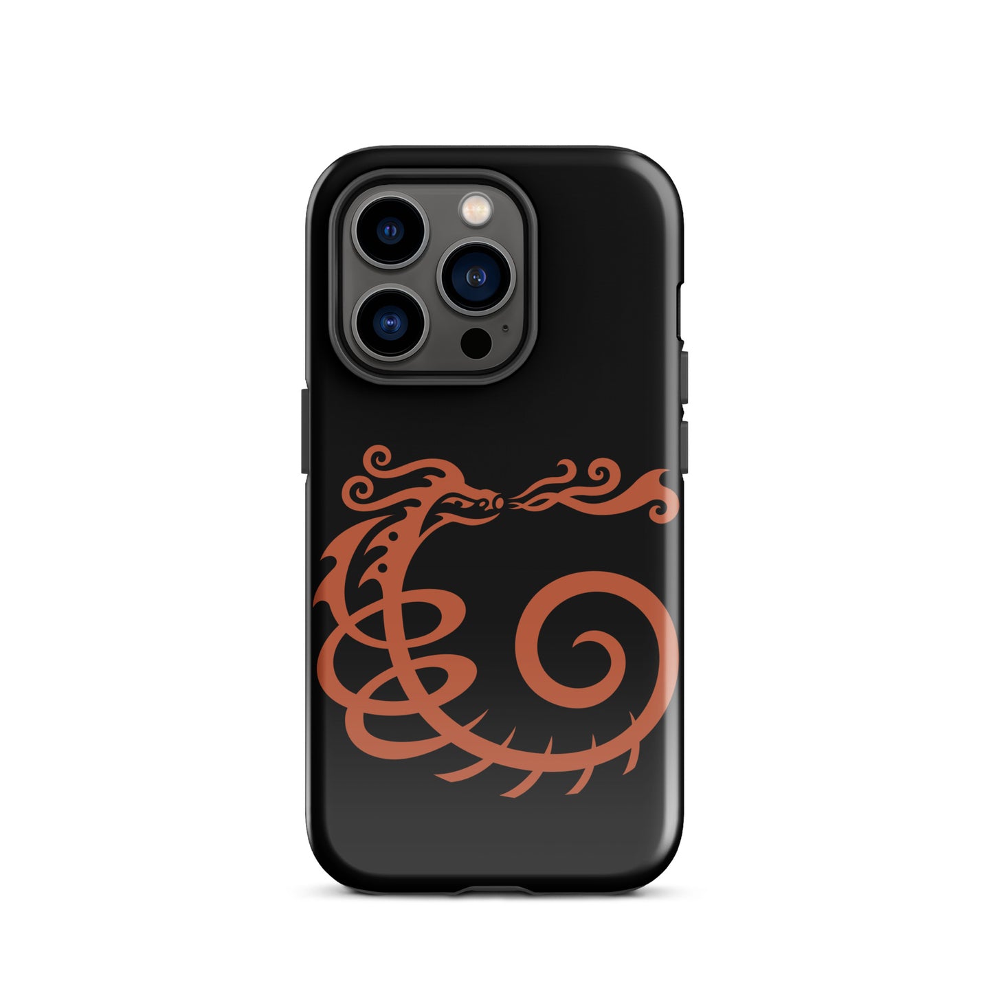 Tough Case for iPhone® : Dragon - Black w/ Red print