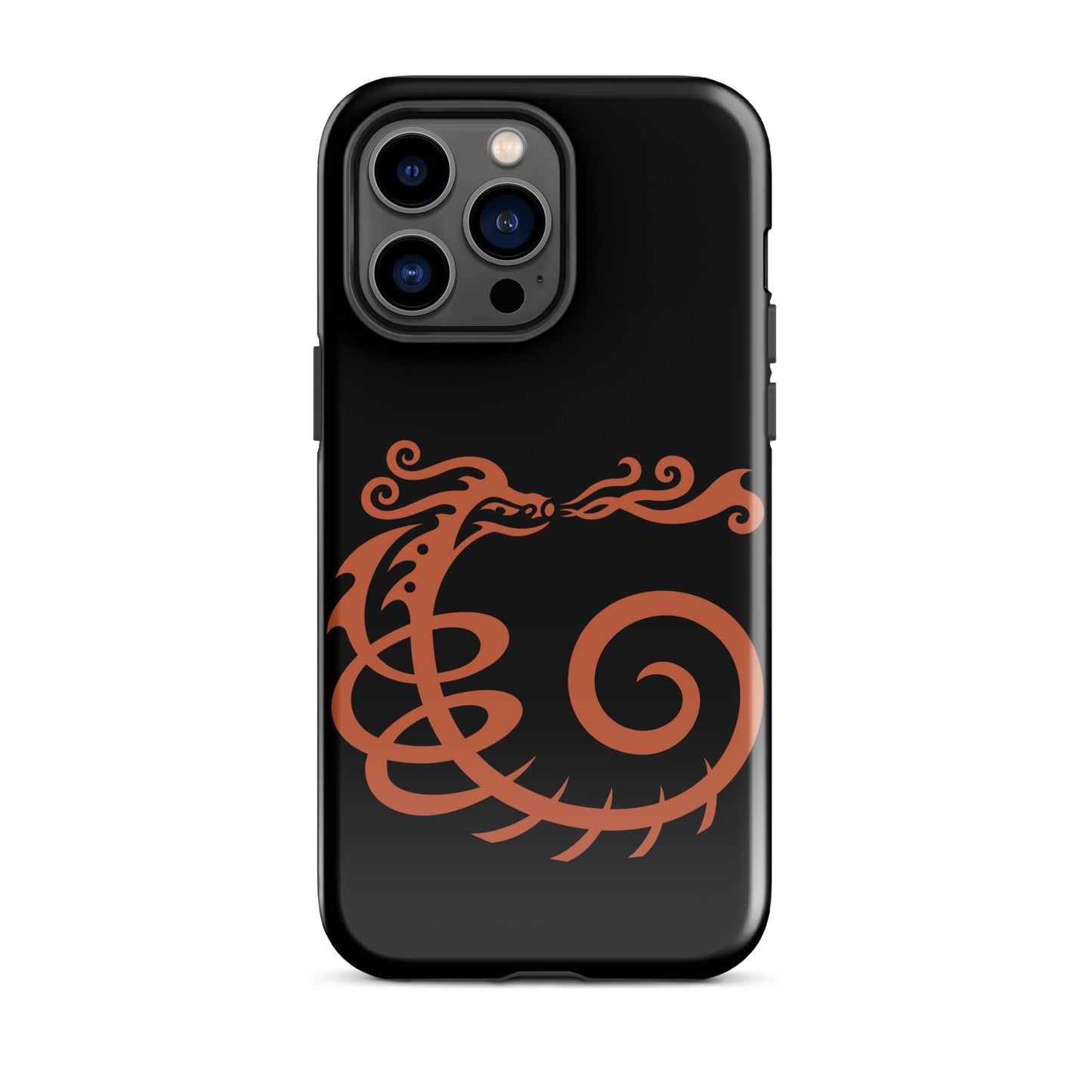 Tough Case for iPhone® : Dragon - Black w/ Red print