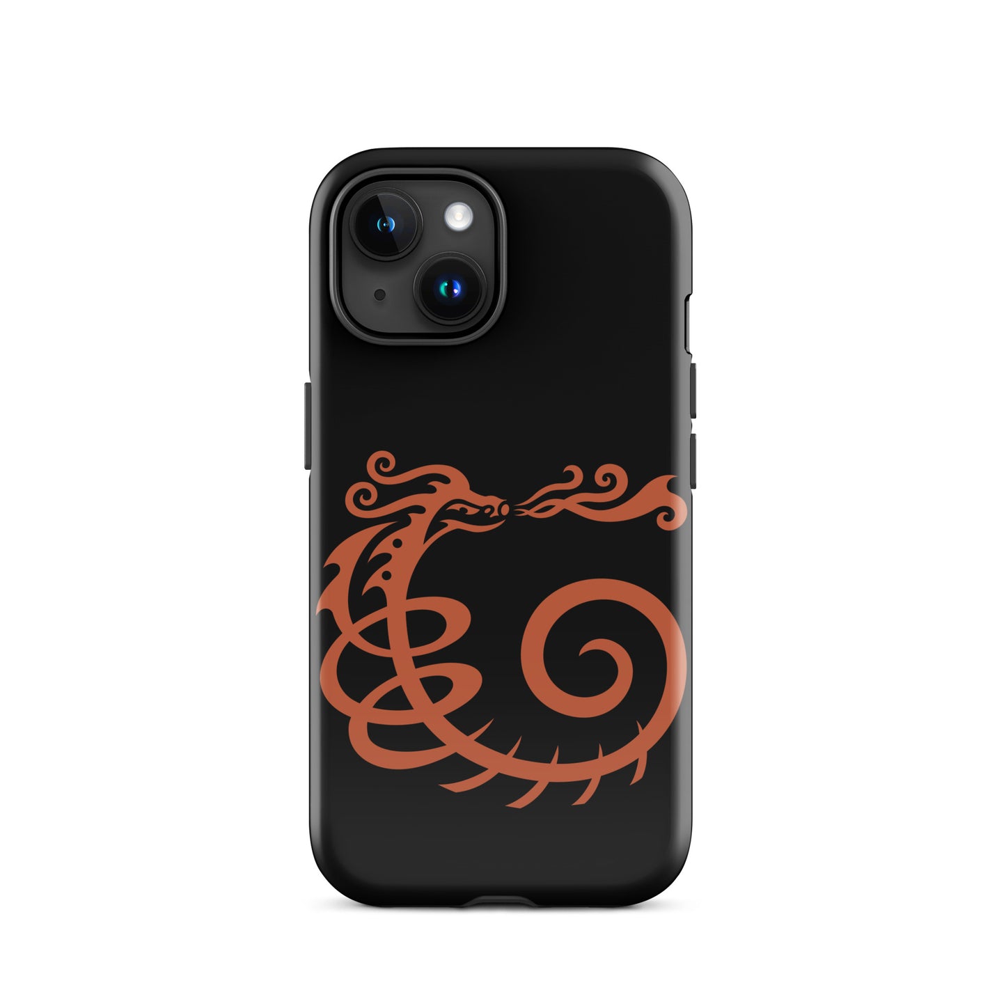 Tough Case for iPhone® : Dragon - Black w/ Red print