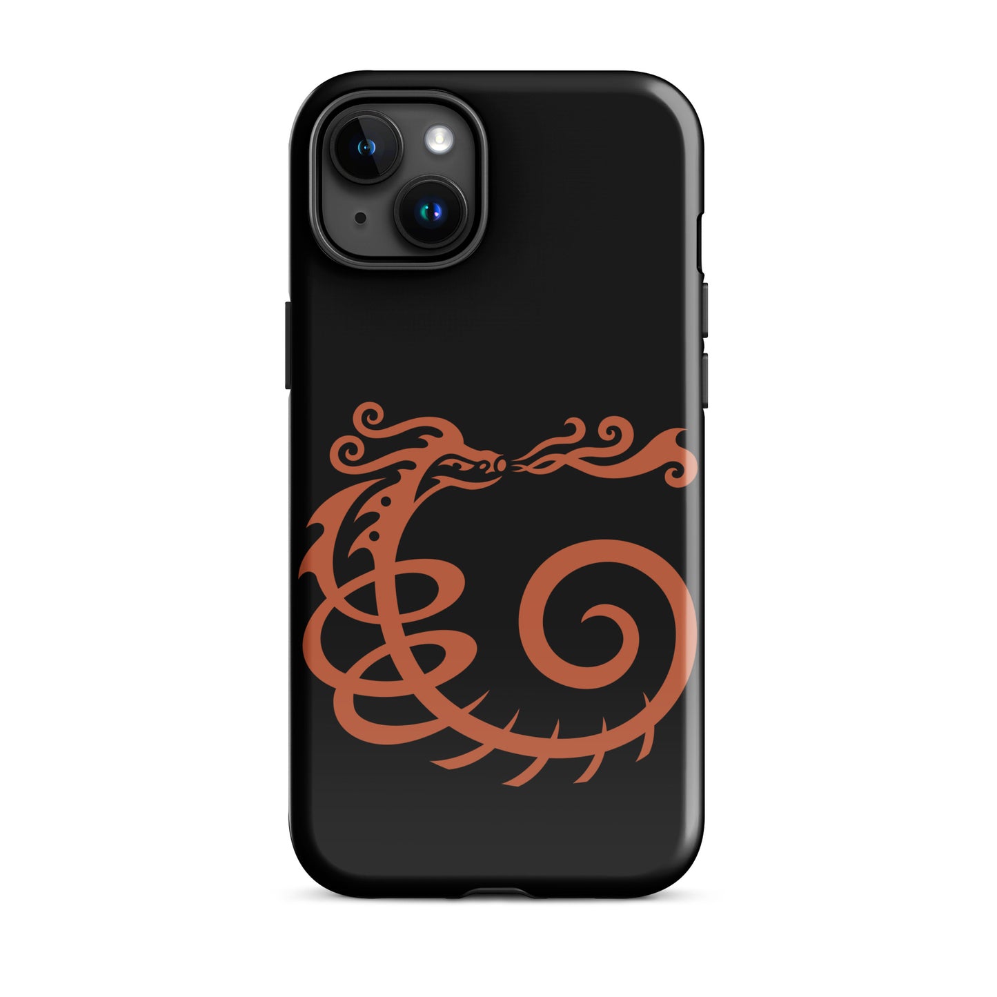 Tough Case for iPhone® : Dragon - Black w/ Red print