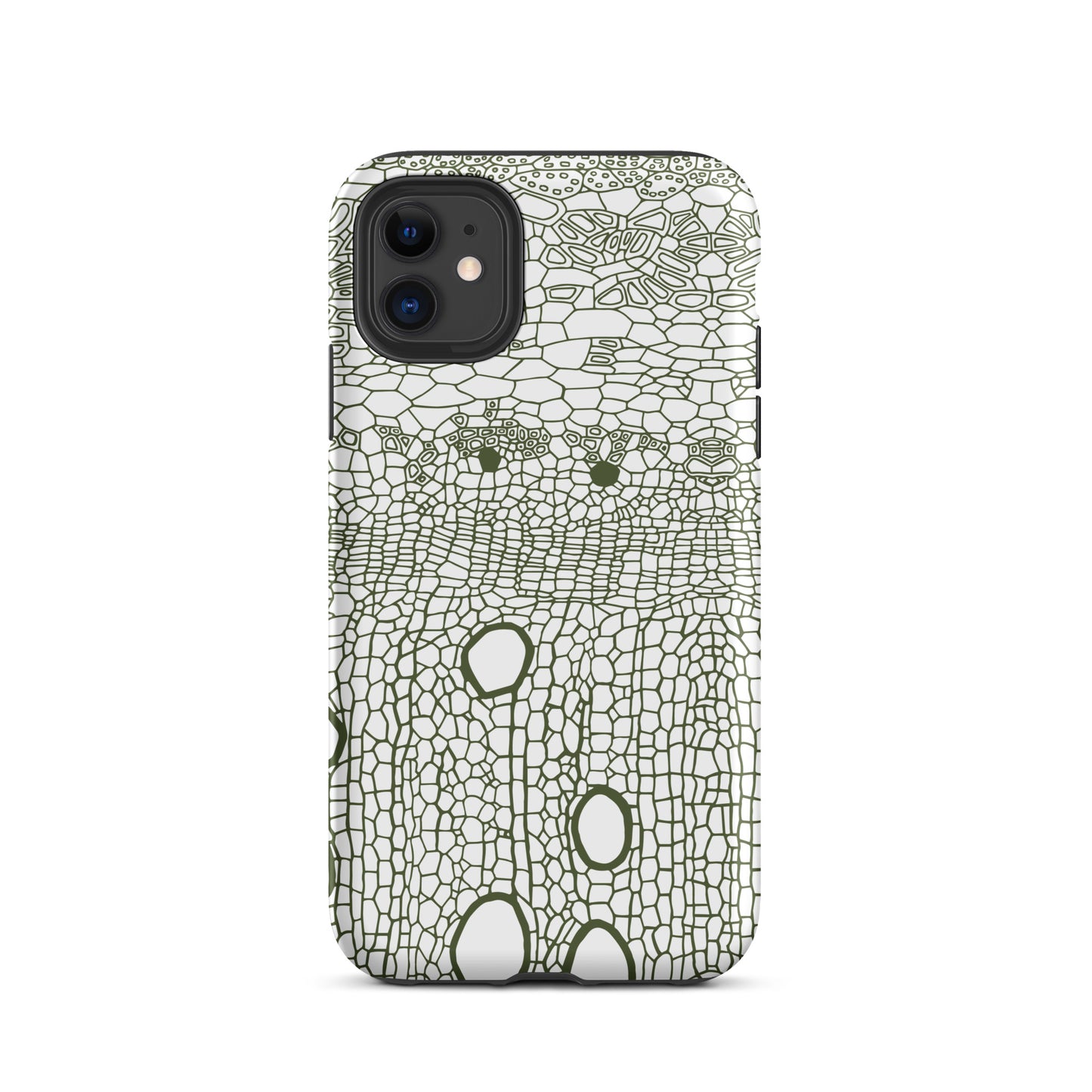 Tough Case for iPhone® : Hexacubes - White w/ Black print