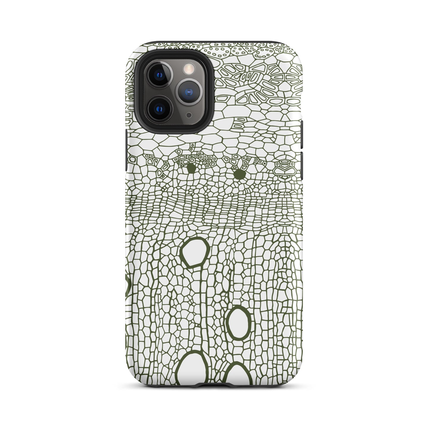 Tough Case for iPhone® : Hexacubes - White w/ Black print