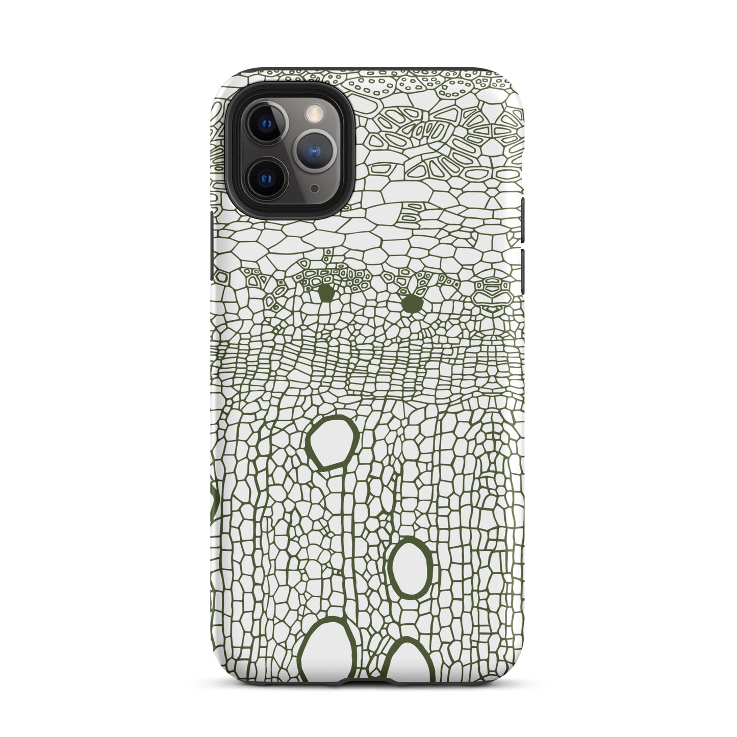 Tough Case for iPhone® : Hexacubes - White w/ Black print