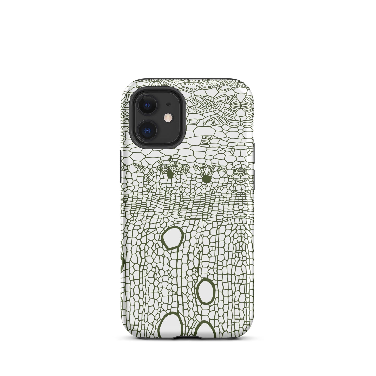 Tough Case for iPhone® : Hexacubes - White w/ Black print
