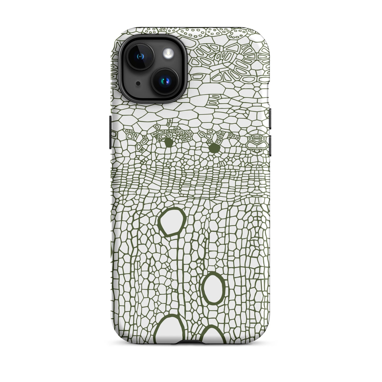 Tough Case for iPhone® : Hexacubes - White w/ Black print