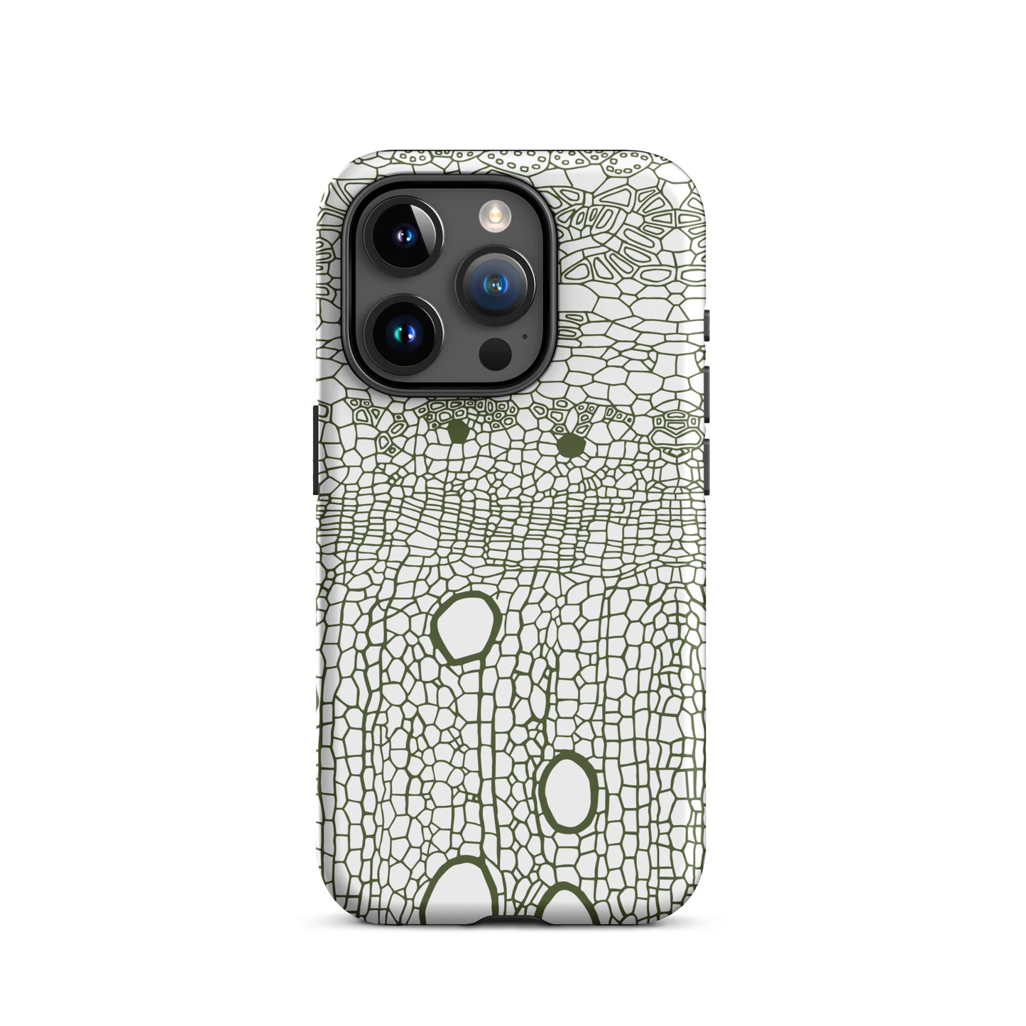 Tough Case for iPhone® : Hexacubes - White w/ Black print
