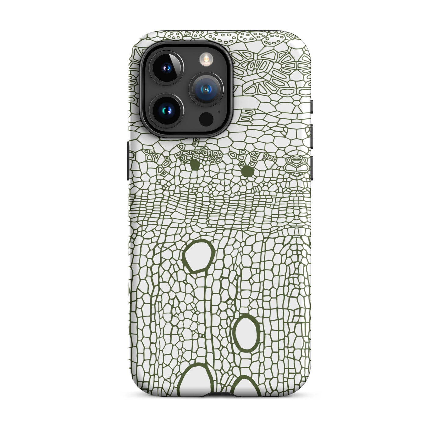 Tough Case for iPhone® : Hexacubes - White w/ Black print