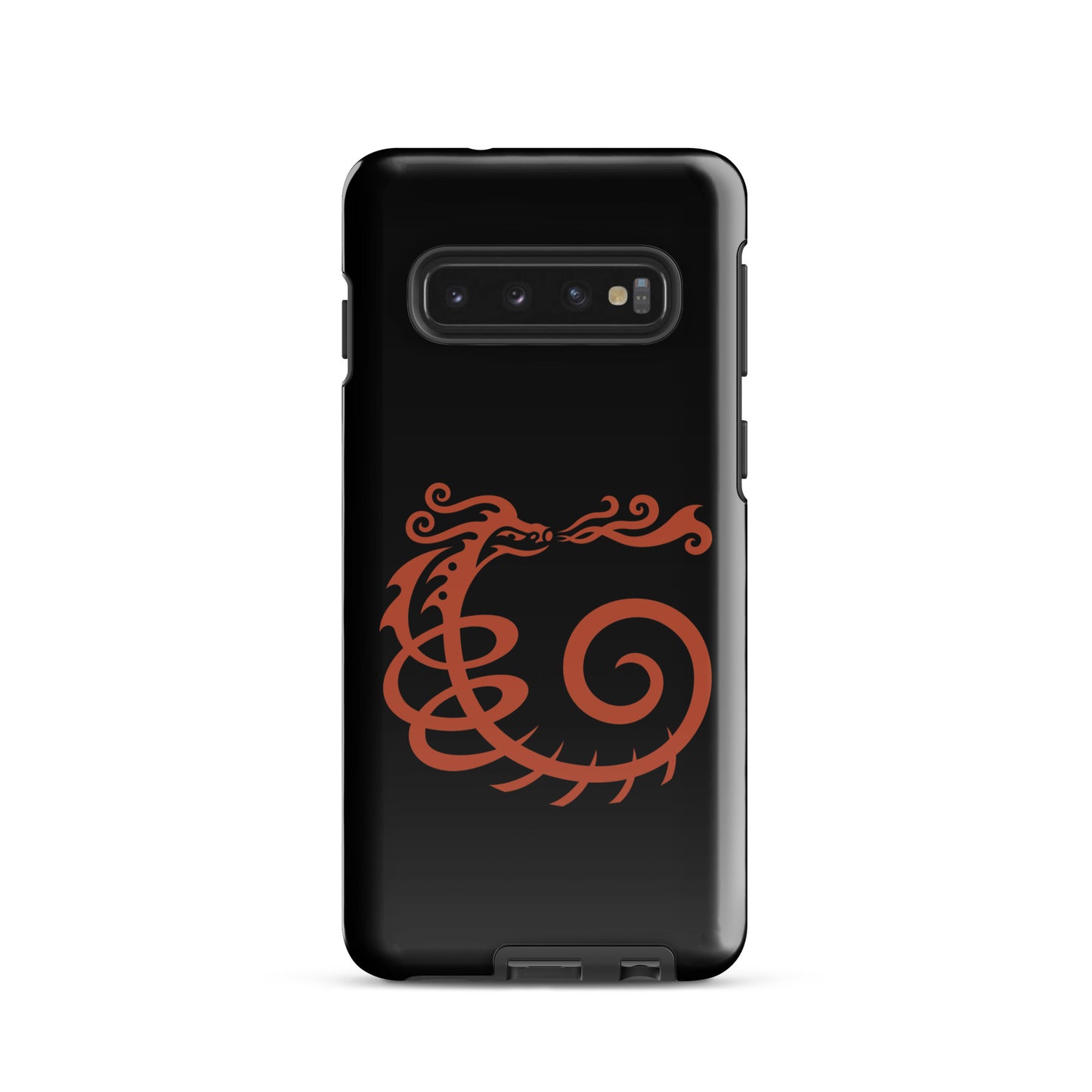 Tough case for Samsung® : Dragon - Black w/ Red print