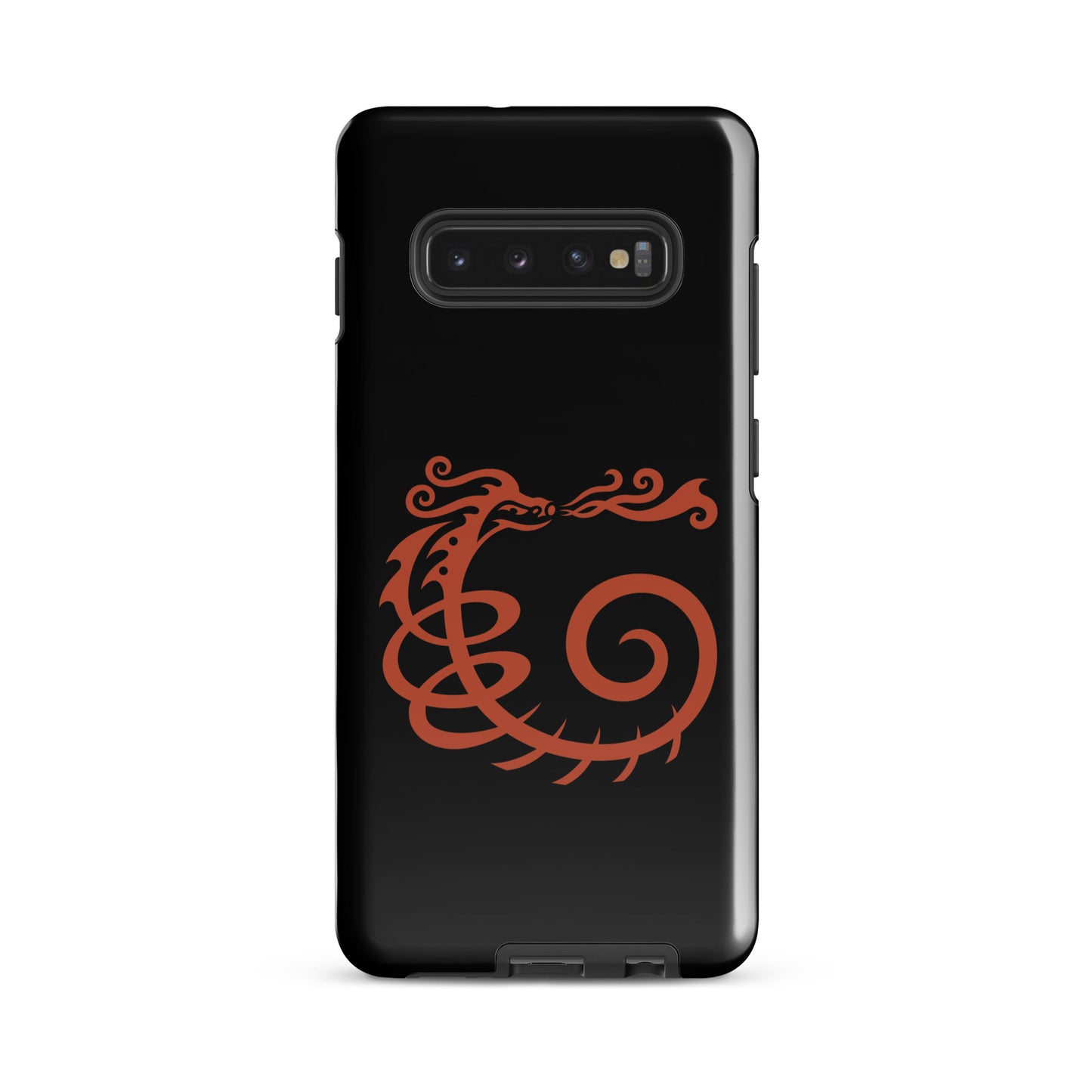 Tough case for Samsung® : Dragon - Black w/ Red print