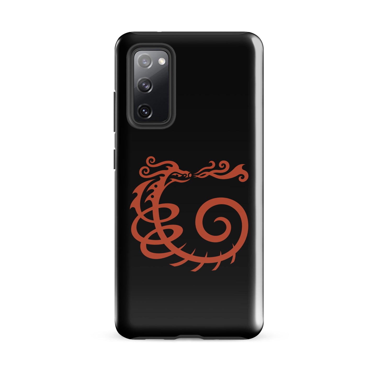 Tough case for Samsung® : Dragon - Black w/ Red print