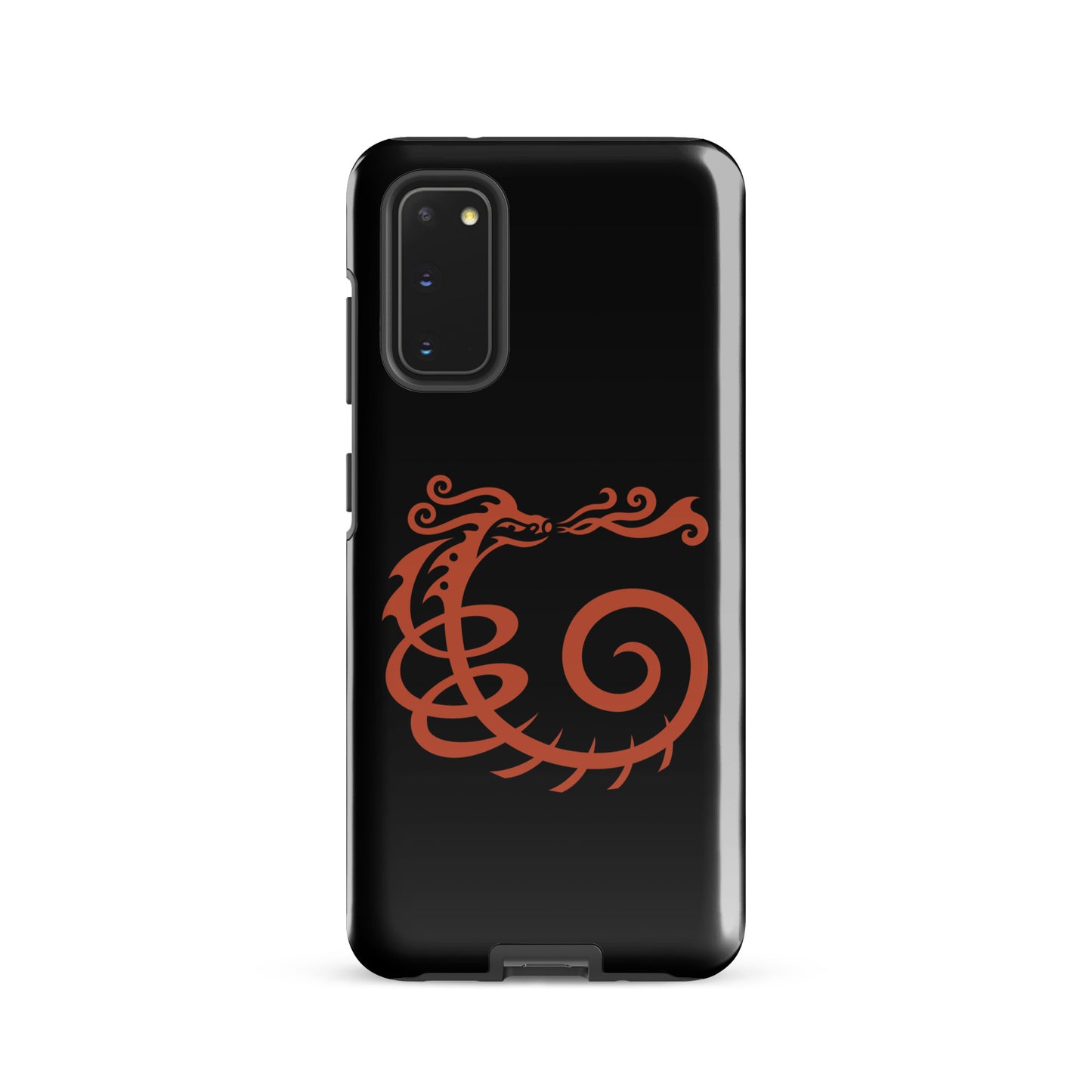 Tough case for Samsung® : Dragon - Black w/ Red print