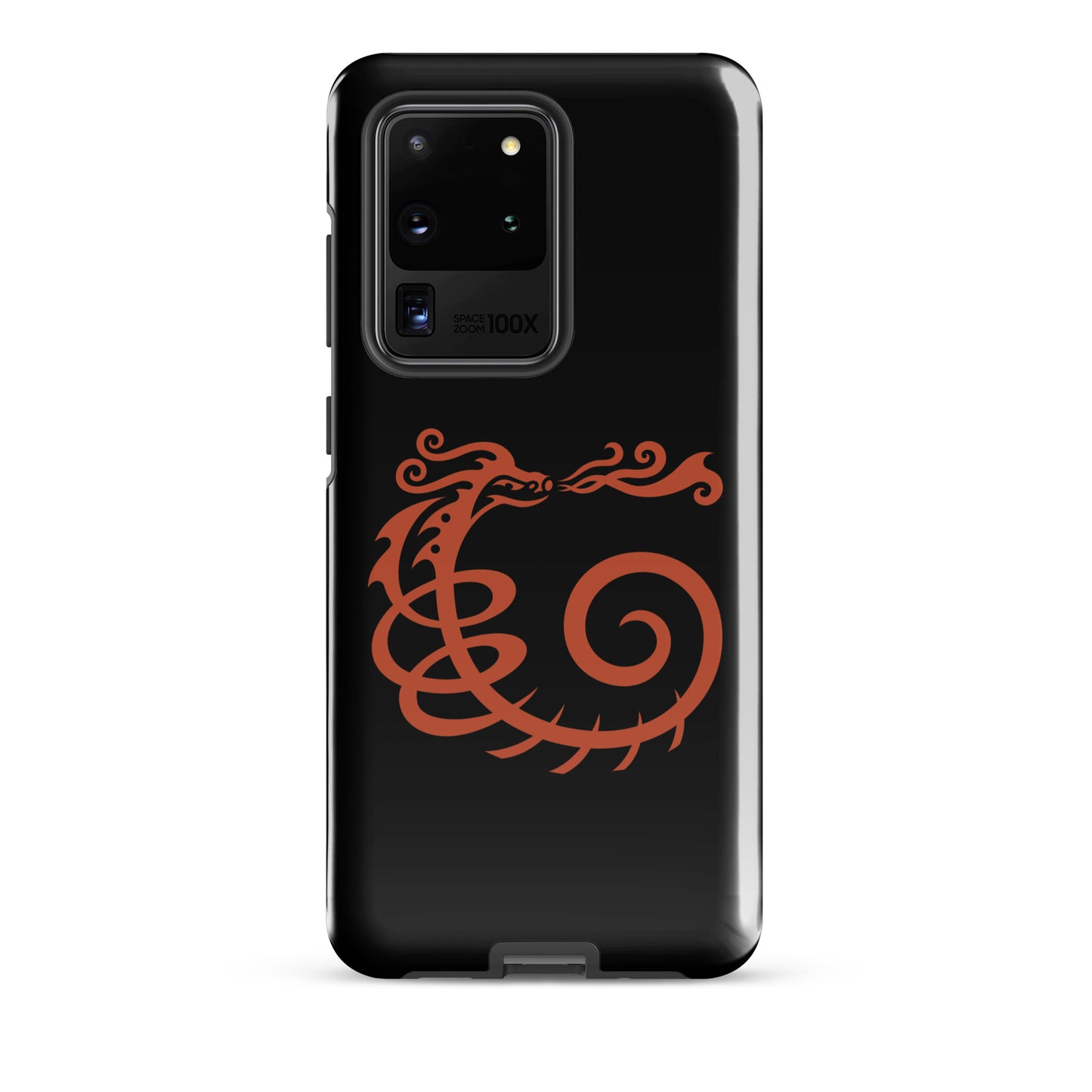 Tough case for Samsung® : Dragon - Black w/ Red print