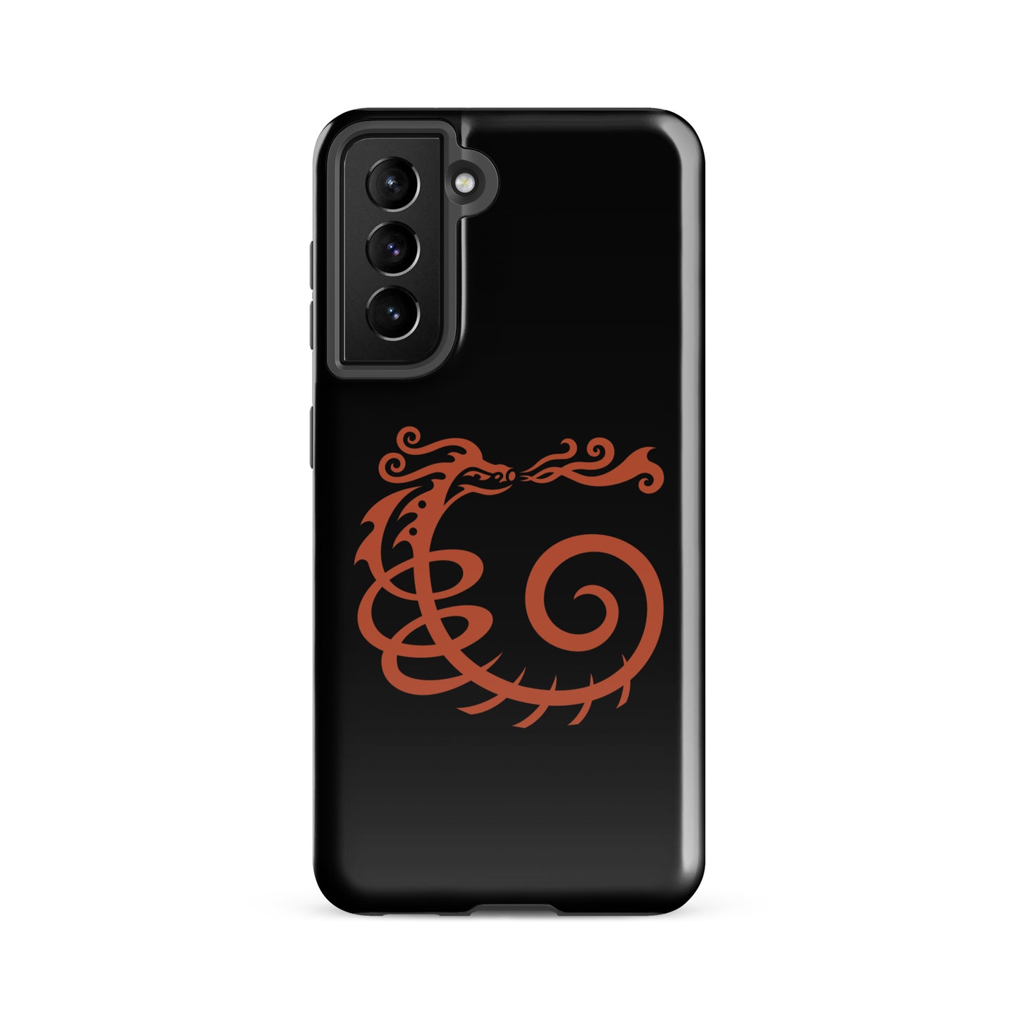 Tough case for Samsung® : Dragon - Black w/ Red print
