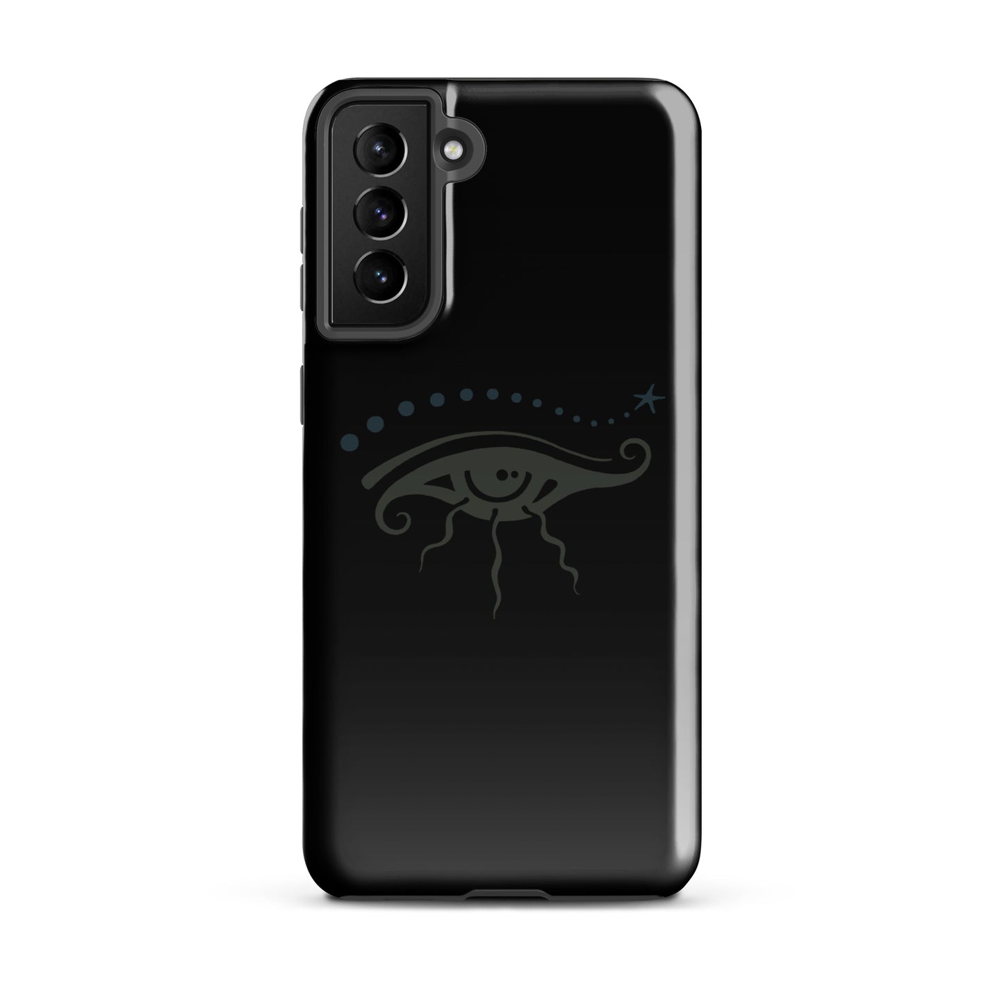 Tough case for Samsung® : Eye See You - Black w/ Gray print