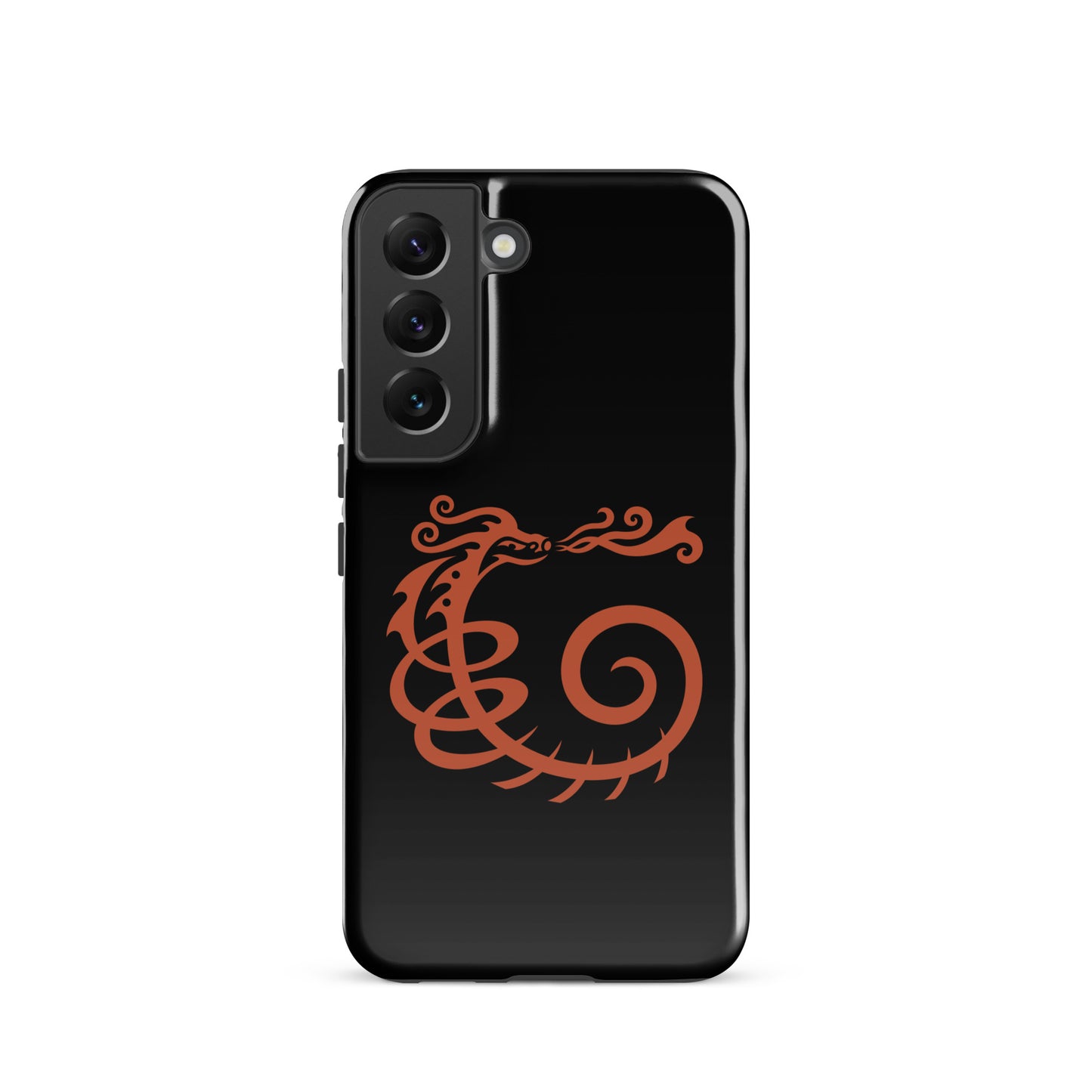 Tough case for Samsung® : Dragon - Black w/ Red print
