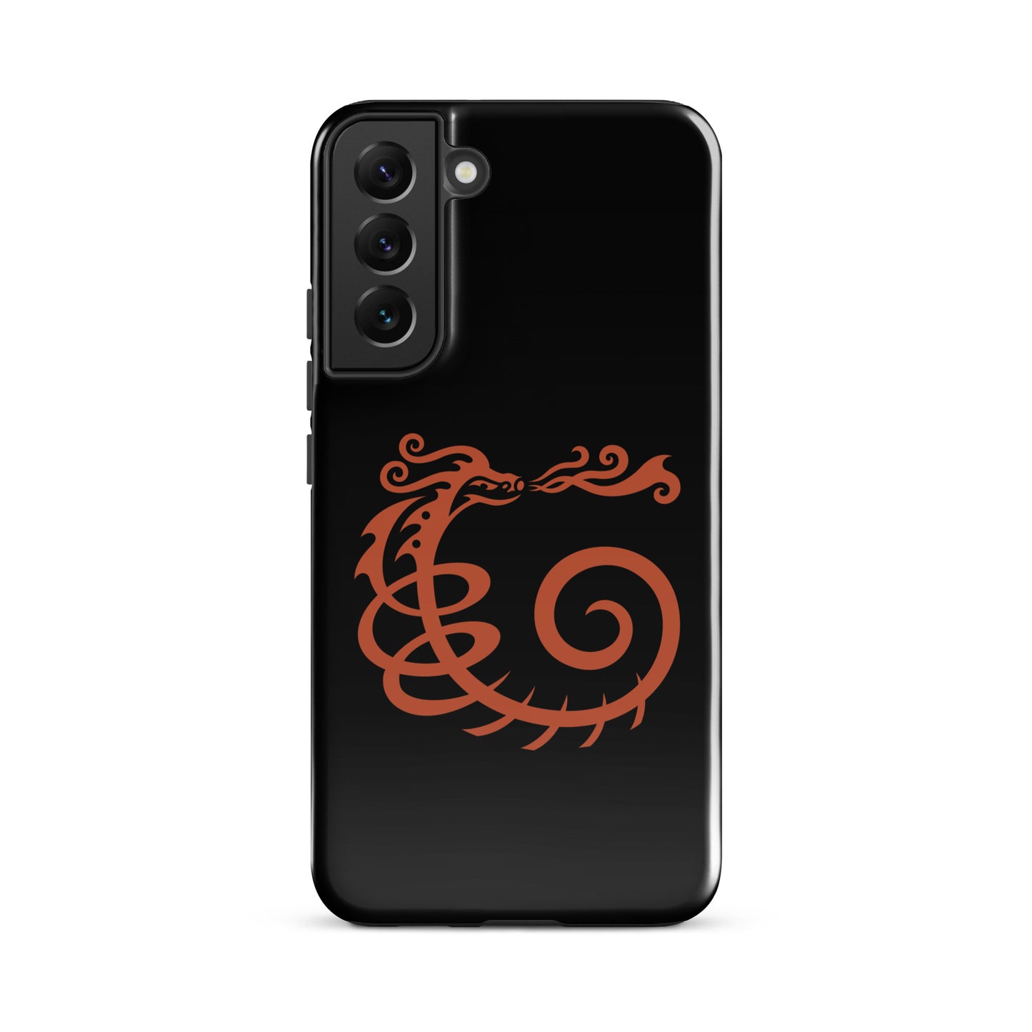 Tough case for Samsung® : Dragon - Black w/ Red print