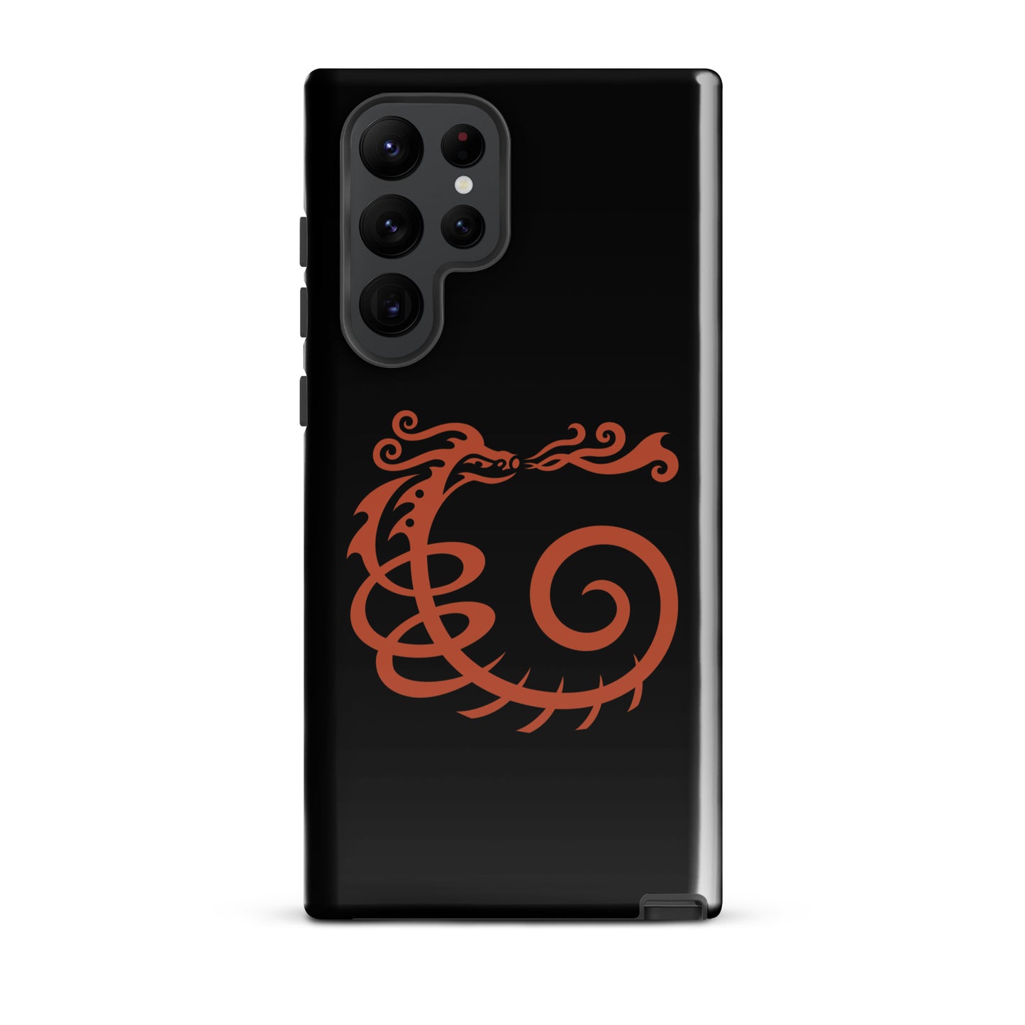 Tough case for Samsung® : Dragon - Black w/ Red print
