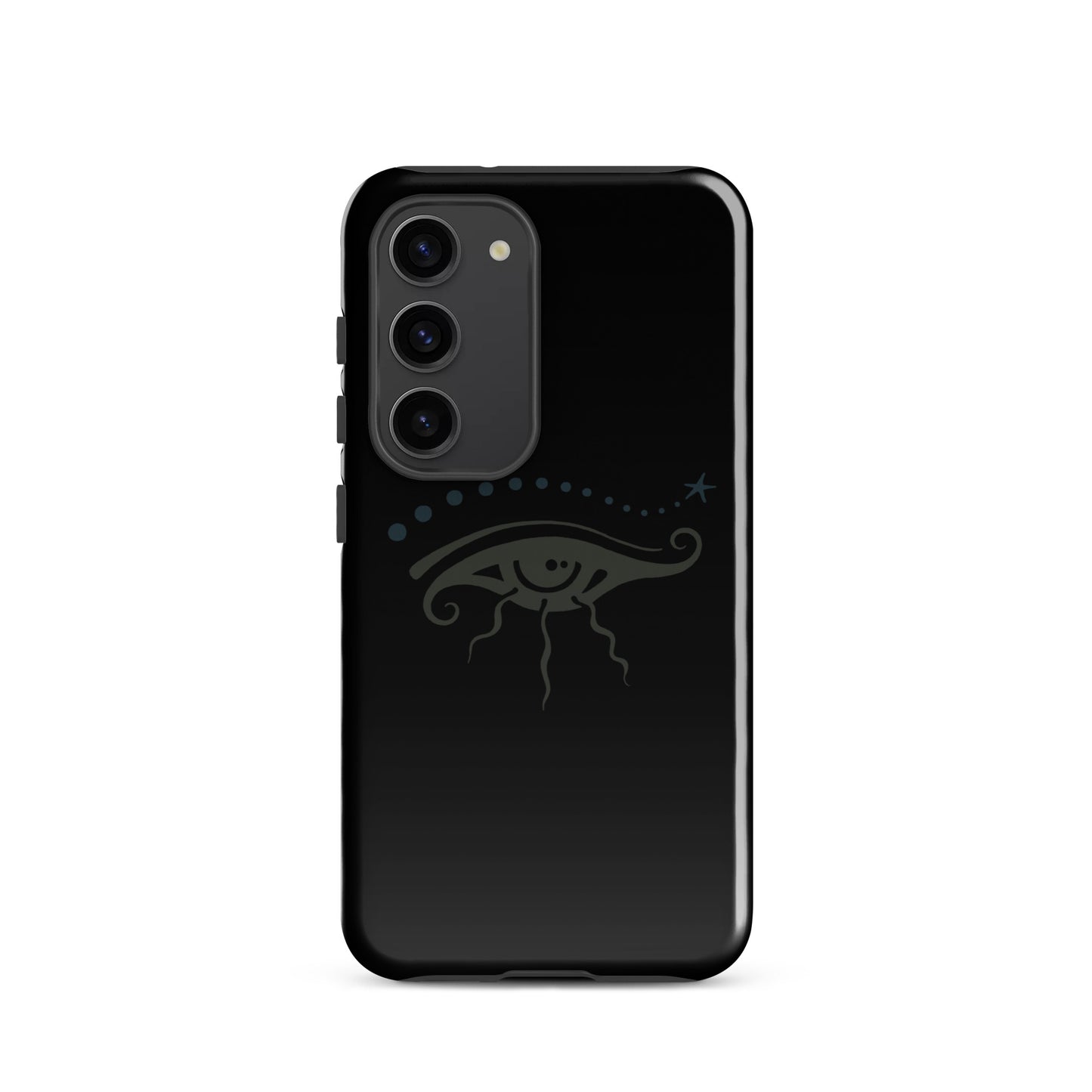 Tough case for Samsung® : Eye See You - Black w/ Gray print