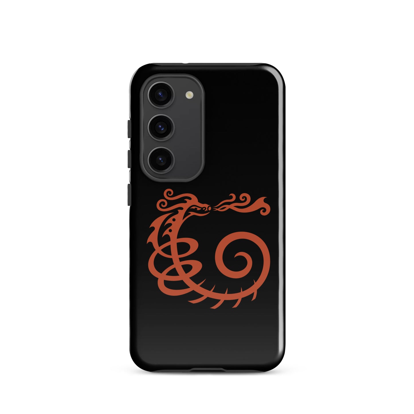 Tough case for Samsung® : Dragon - Black w/ Red print