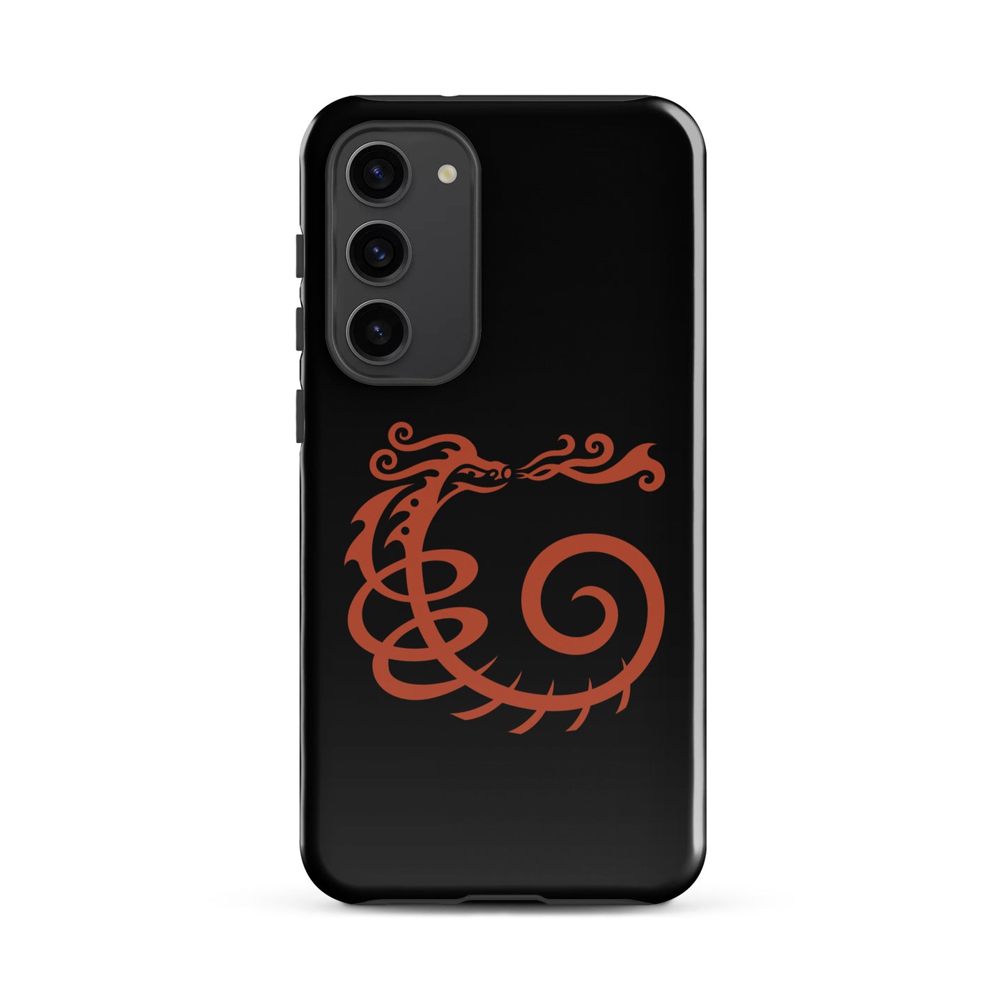 Tough case for Samsung® : Dragon - Black w/ Red print