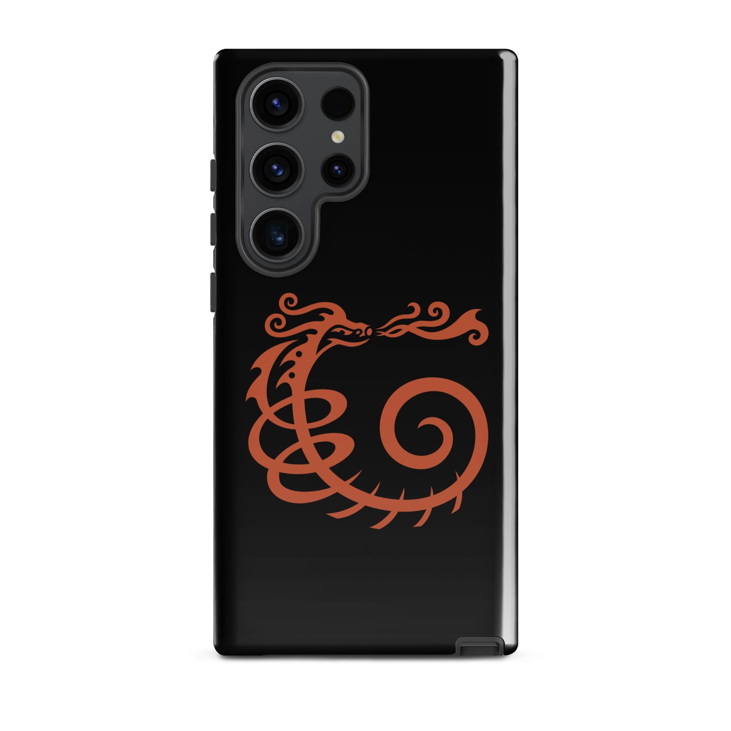 Tough case for Samsung® : Dragon - Black w/ Red print