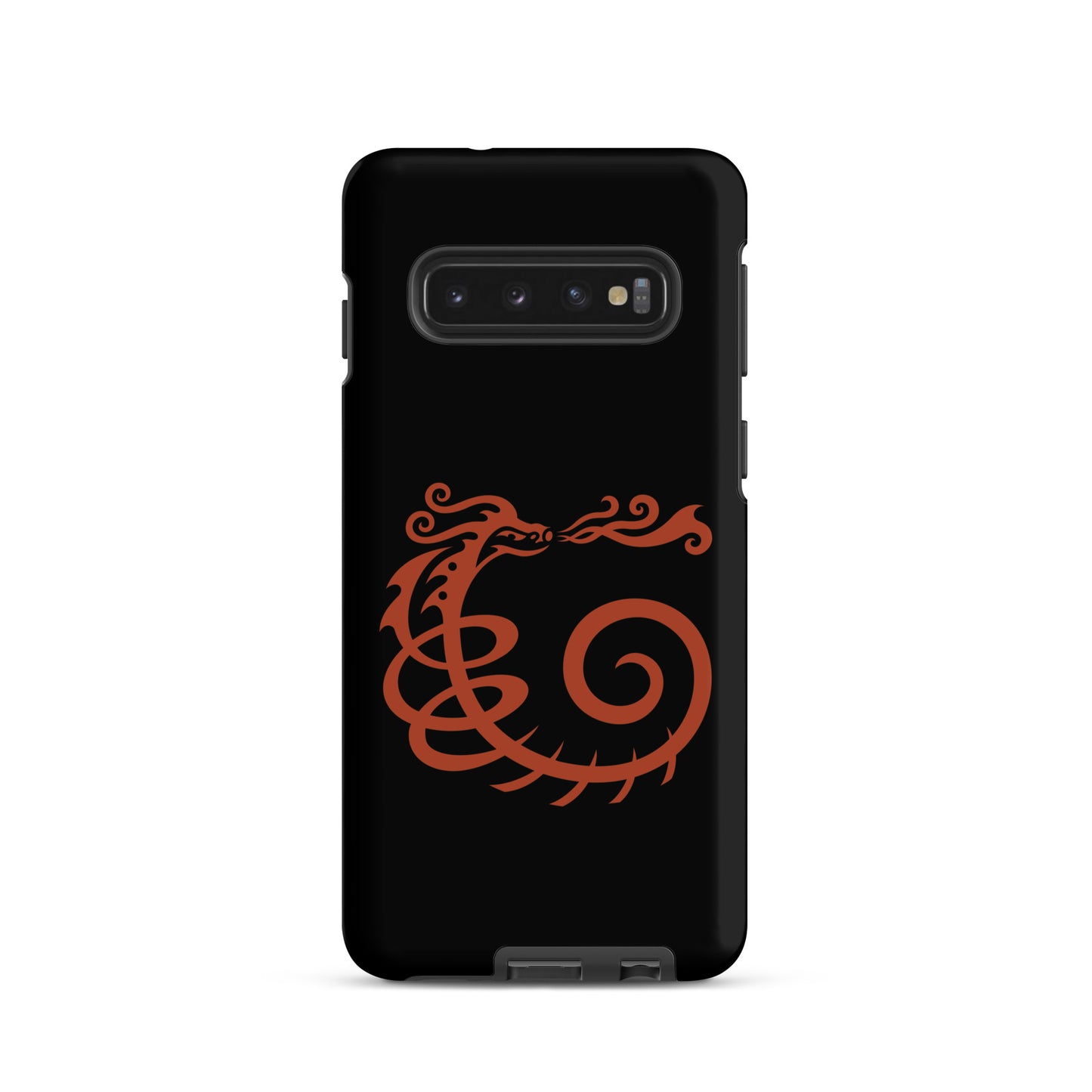 Tough case for Samsung® : Dragon - Black w/ Red print