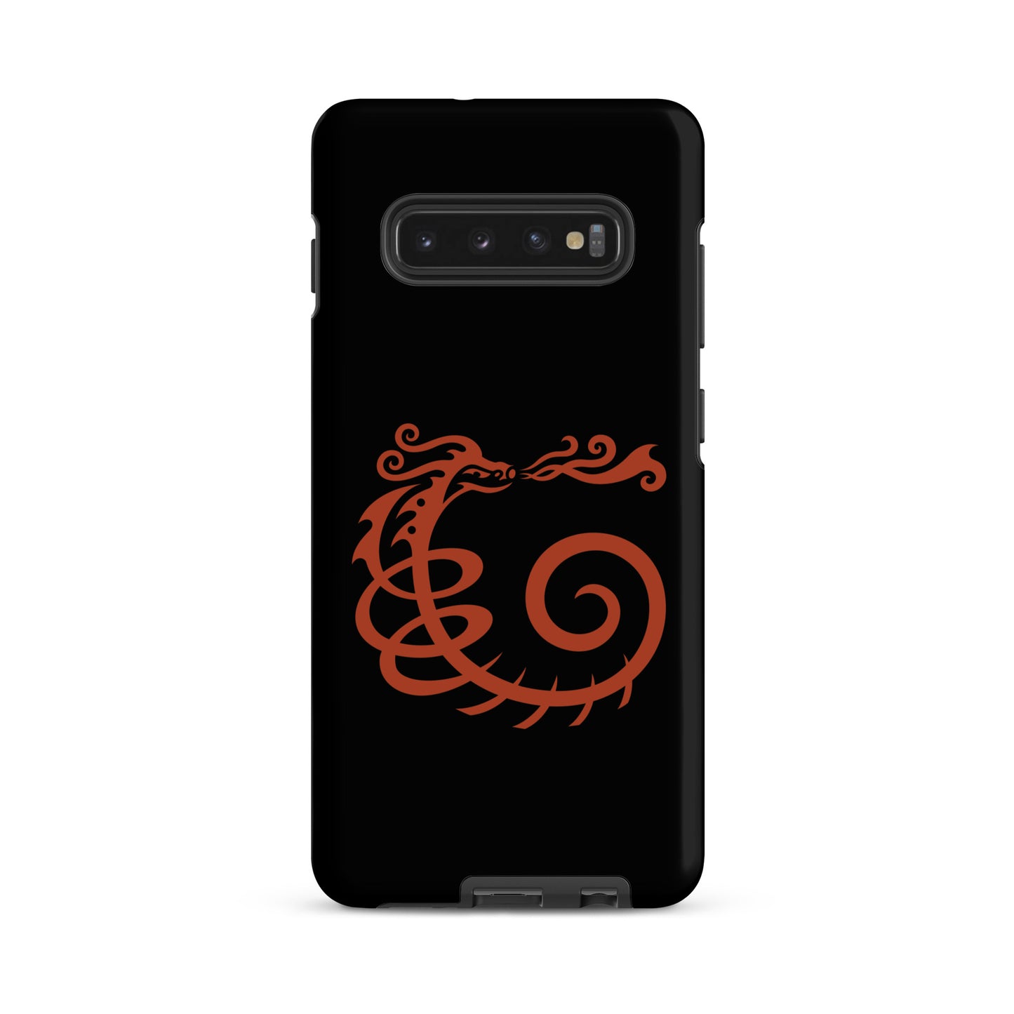 Tough case for Samsung® : Dragon - Black w/ Red print