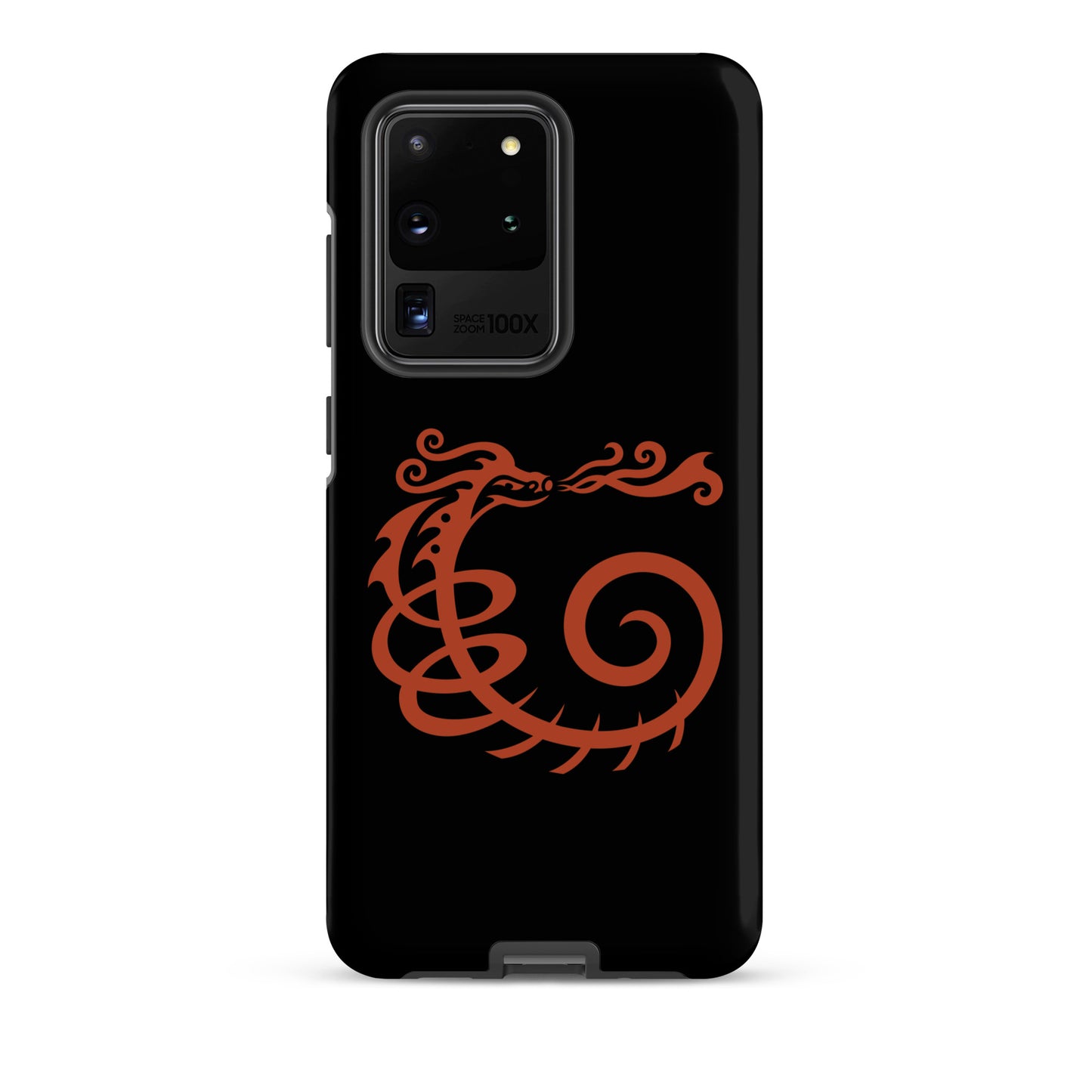 Tough case for Samsung® : Dragon - Black w/ Red print