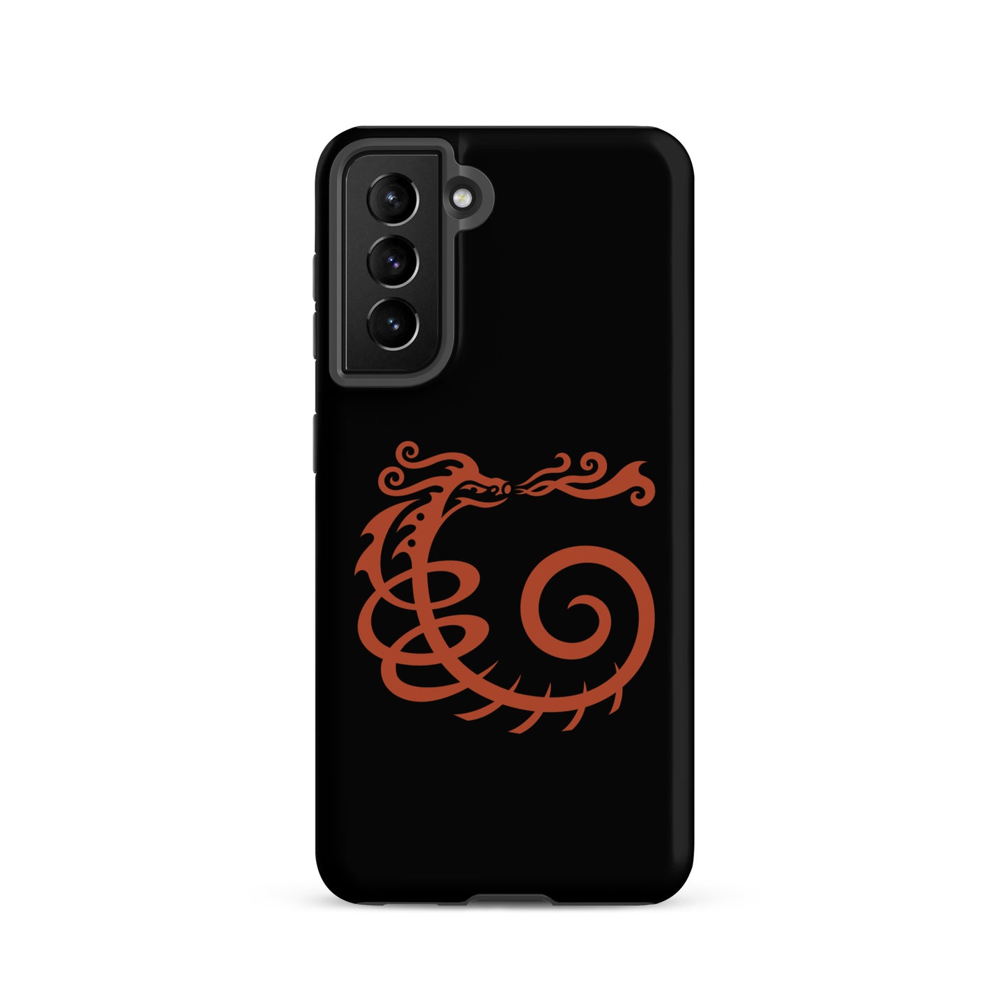 Tough case for Samsung® : Dragon - Black w/ Red print