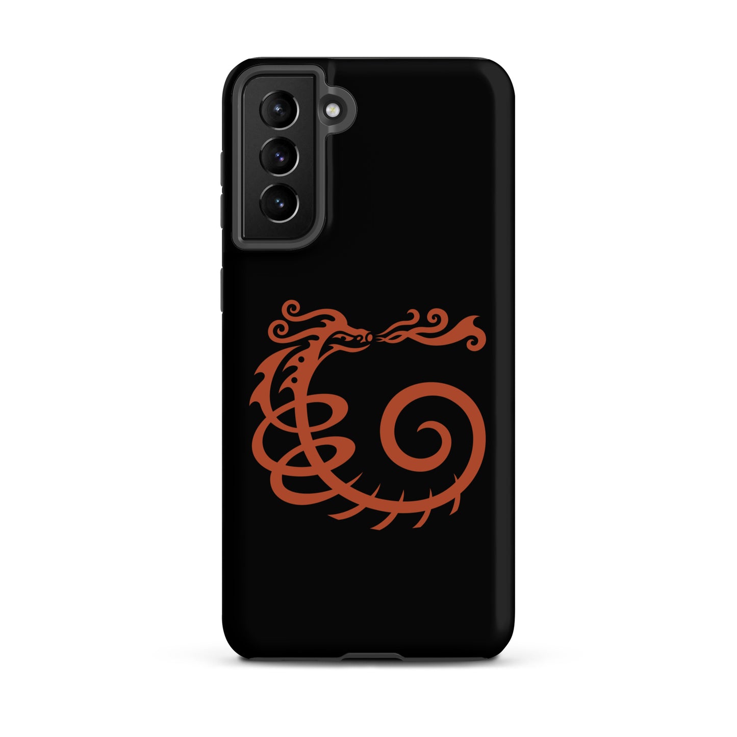 Tough case for Samsung® : Dragon - Black w/ Red print