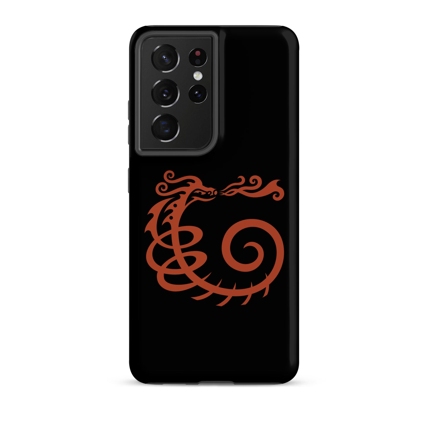 Tough case for Samsung® : Dragon - Black w/ Red print