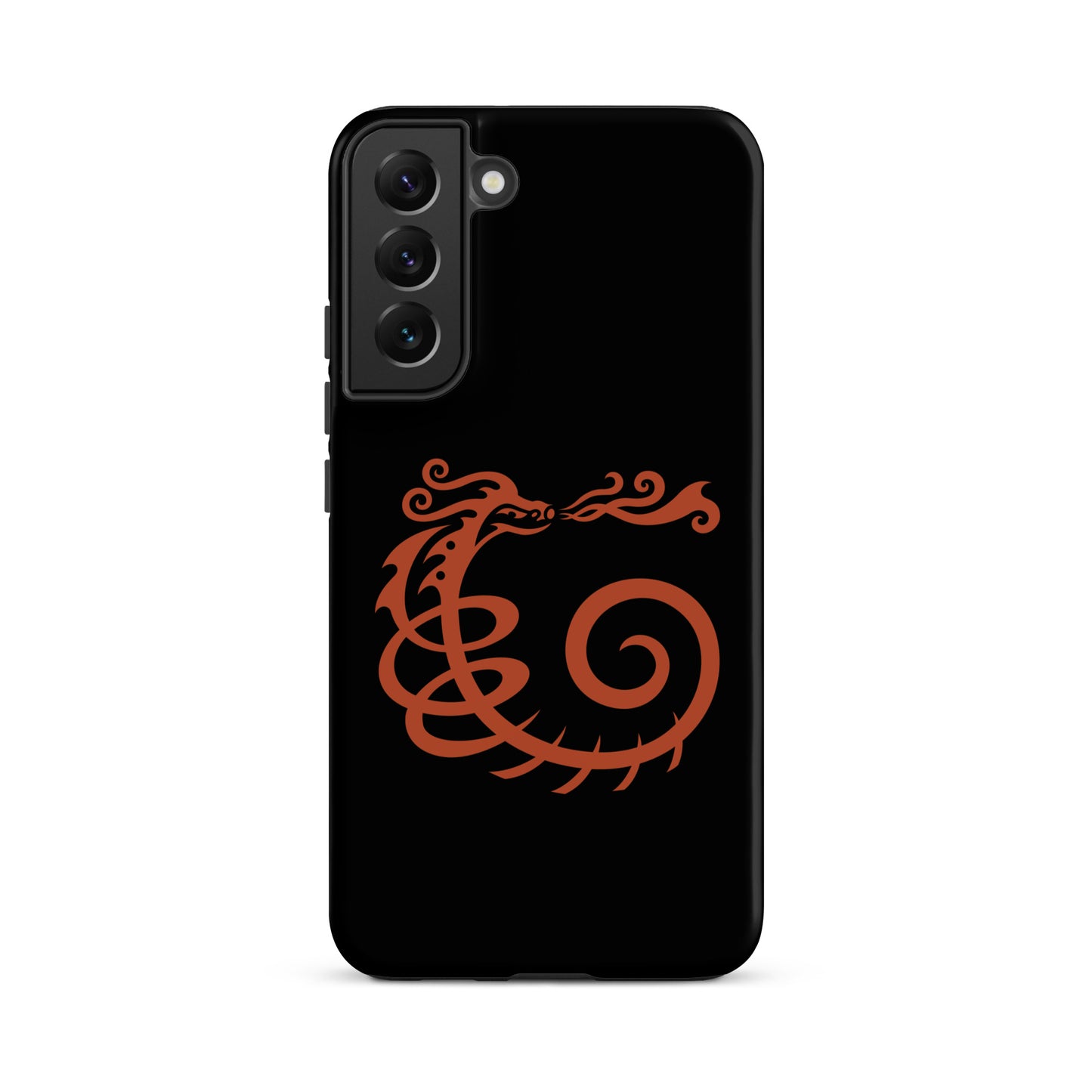 Tough case for Samsung® : Dragon - Black w/ Red print
