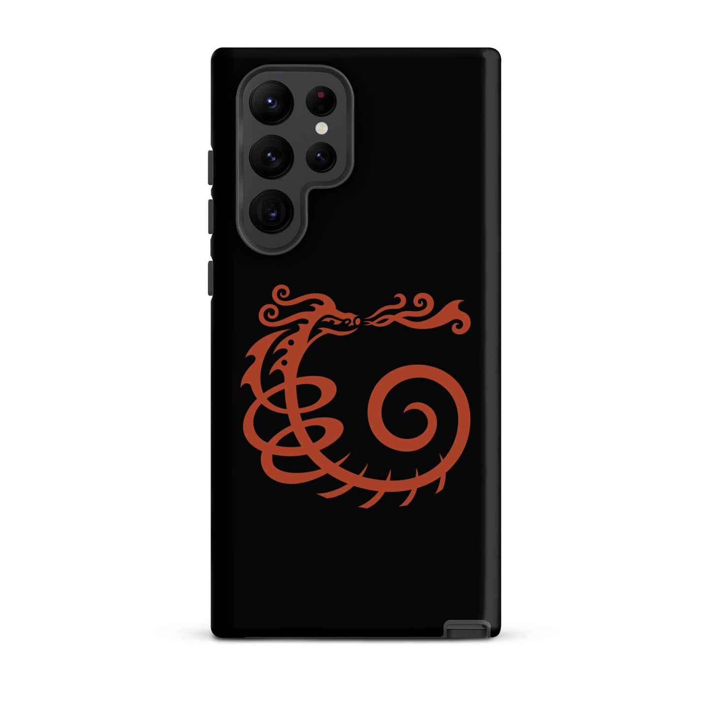Tough case for Samsung® : Dragon - Black w/ Red print