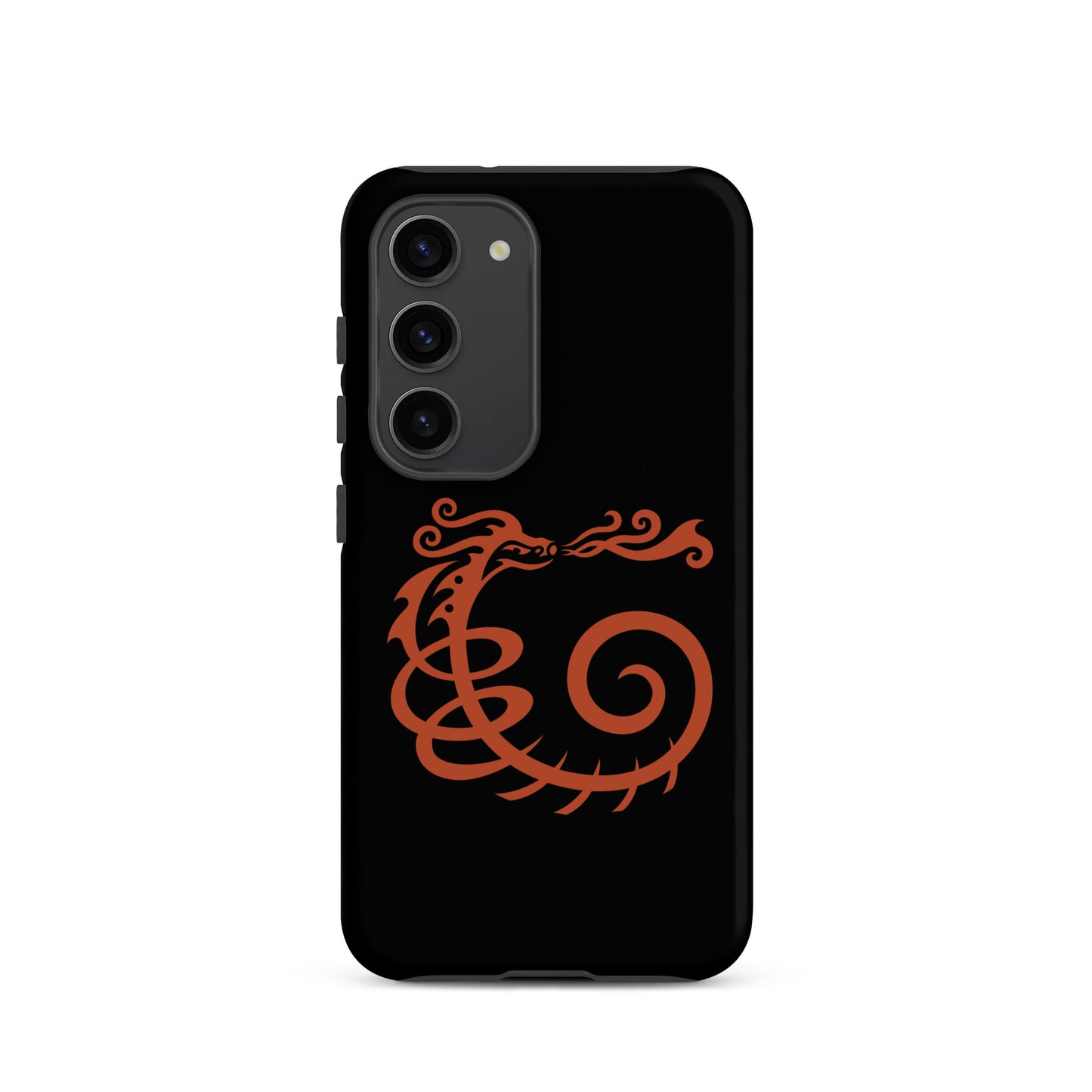 Tough case for Samsung® : Dragon - Black w/ Red print