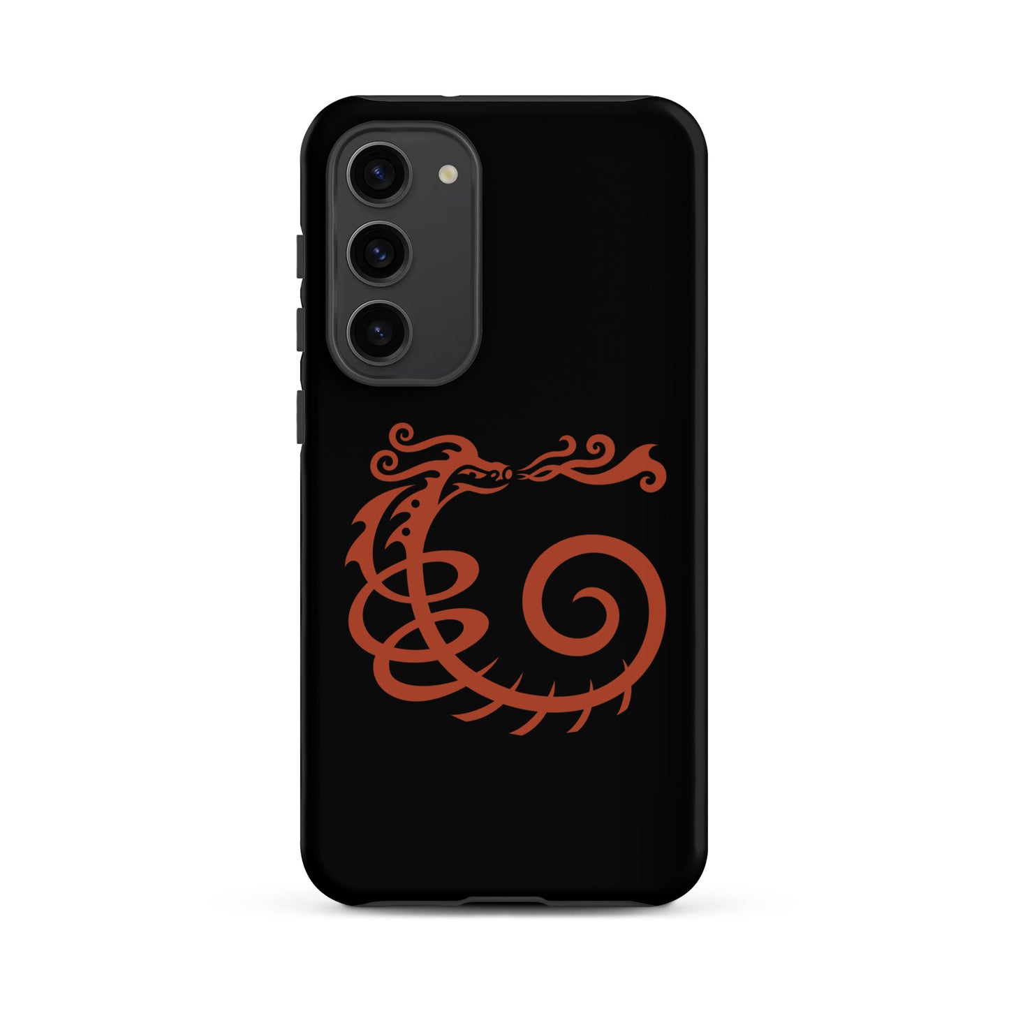 Tough case for Samsung® : Dragon - Black w/ Red print