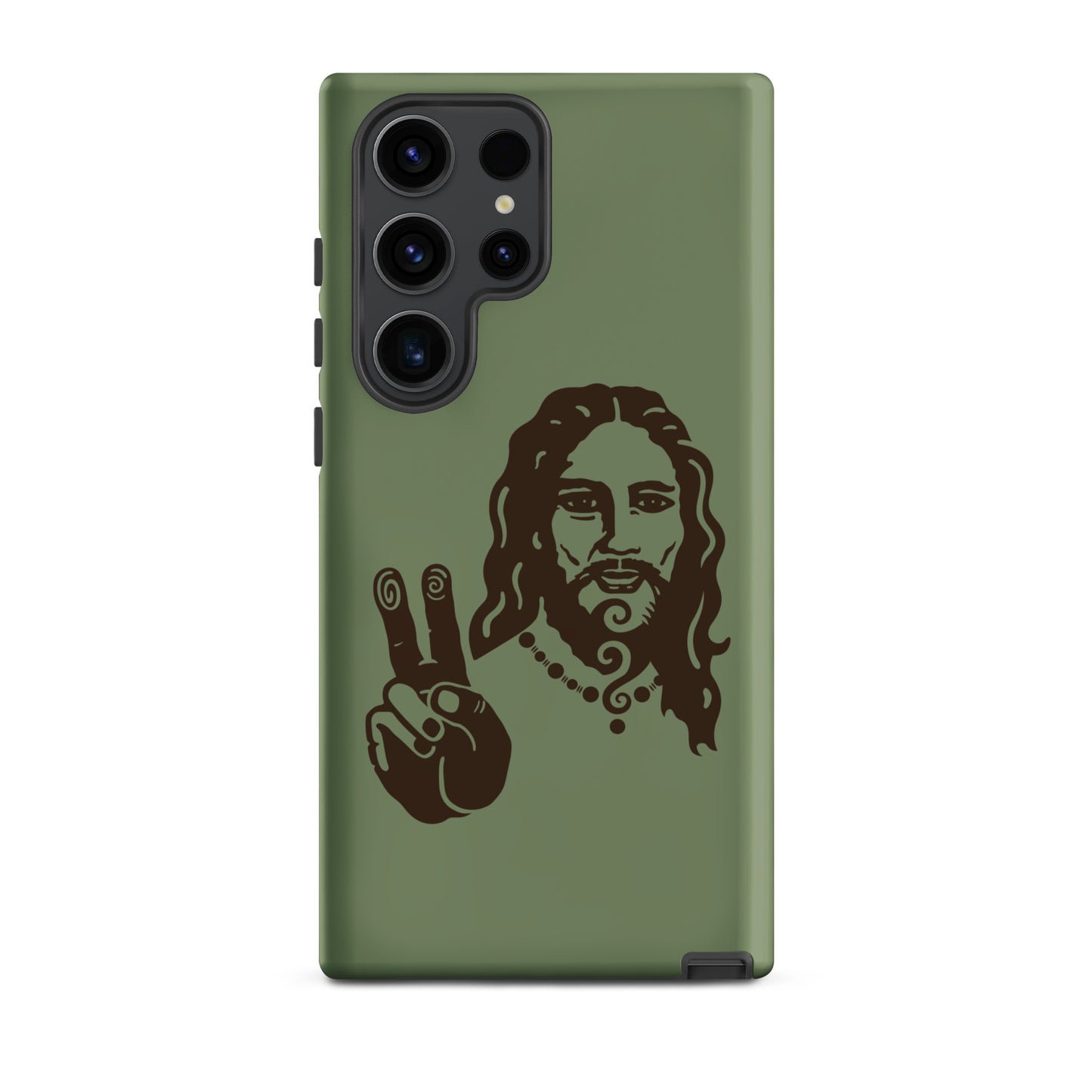 Tough case for Samsung® : Peace Jesus - Sage w/ Olive print