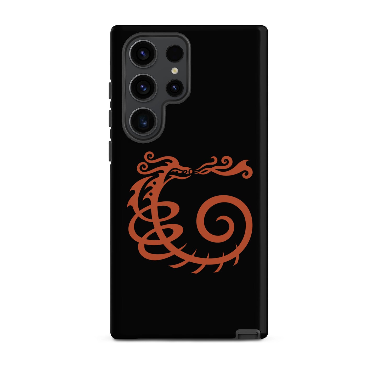 Tough case for Samsung® : Dragon - Black w/ Red print