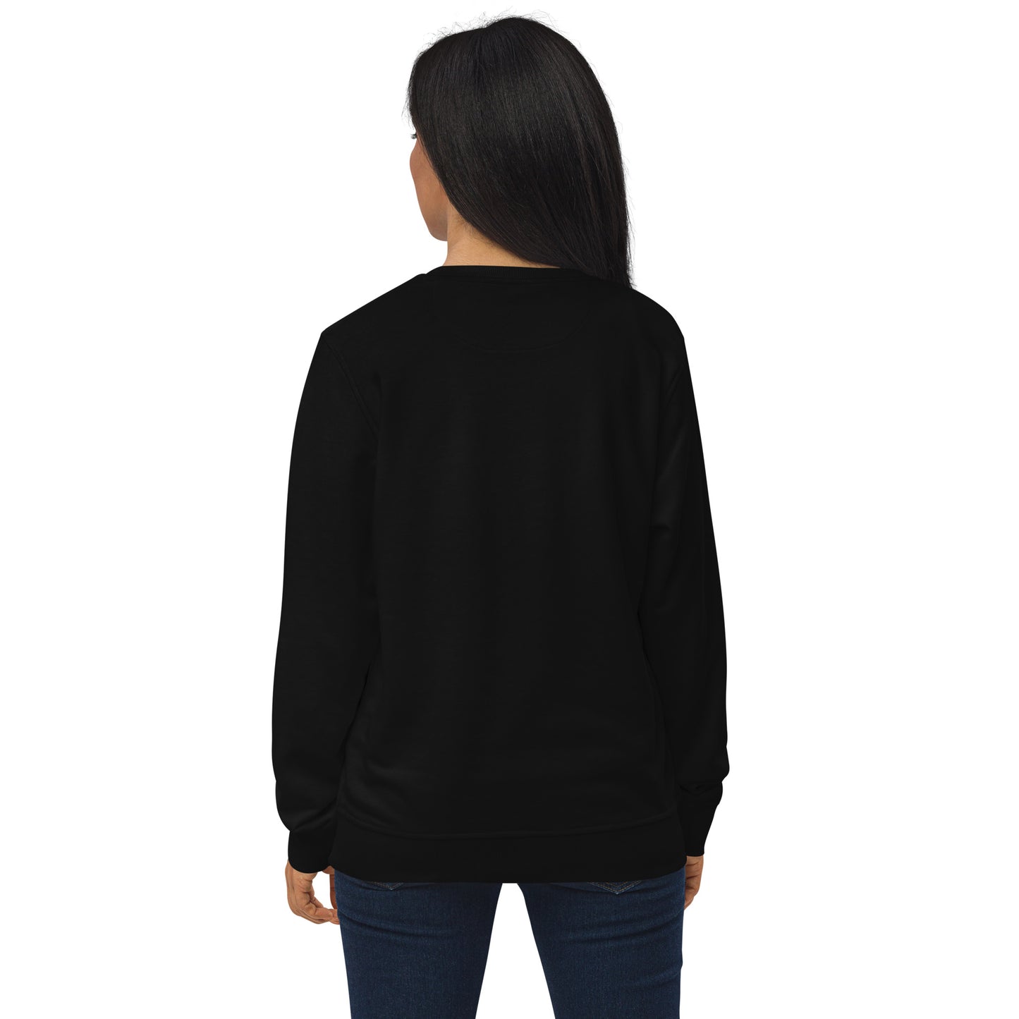 Unisex Organic Sweatshirt - Growth - Gold & White print