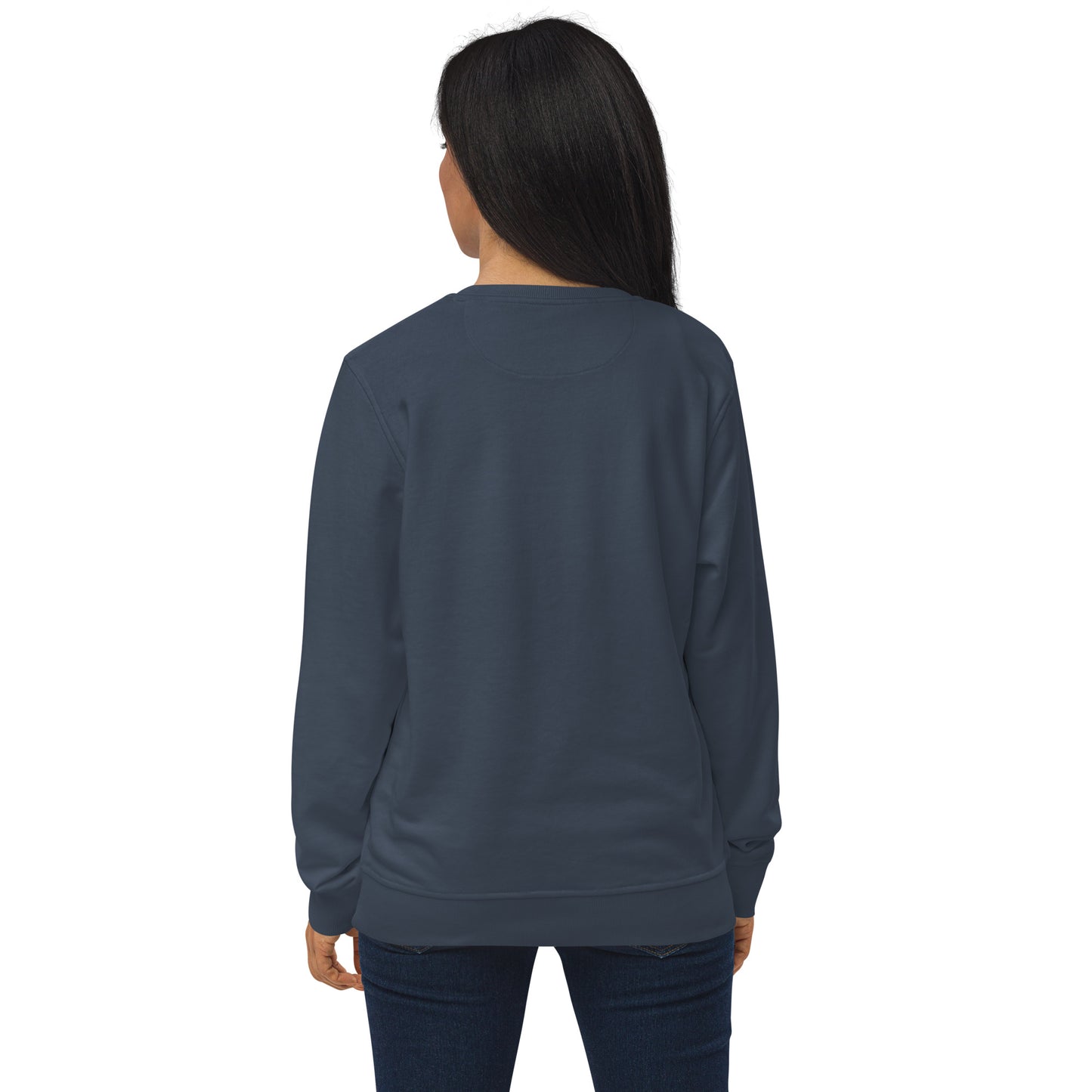 Unisex Organic Sweatshirt - Growth - Gold & White print