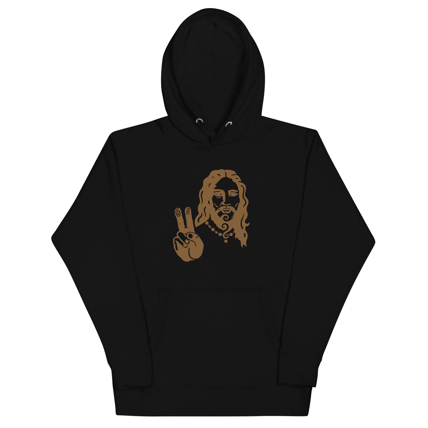 Unisex Hoodie : Peace Jesus - Bronze print