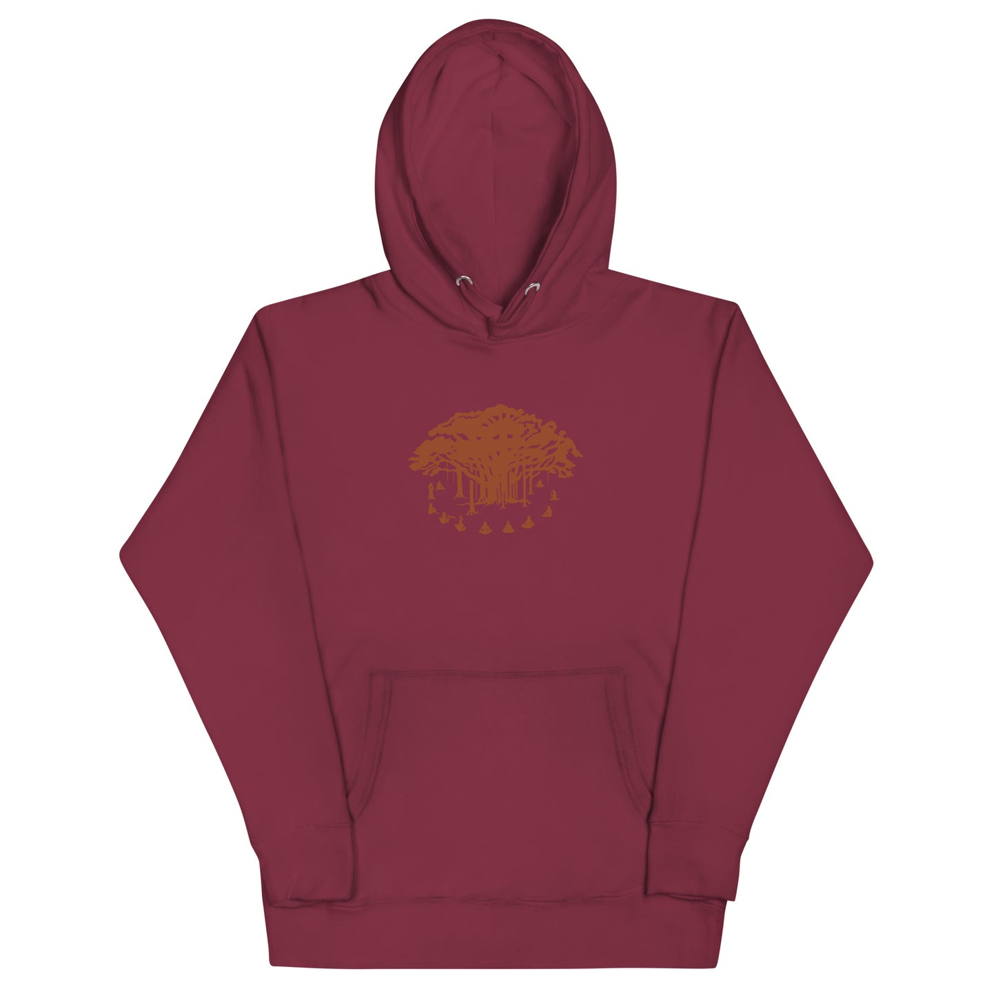 Unisex Hoodie : Communitree - Burnt Orange print