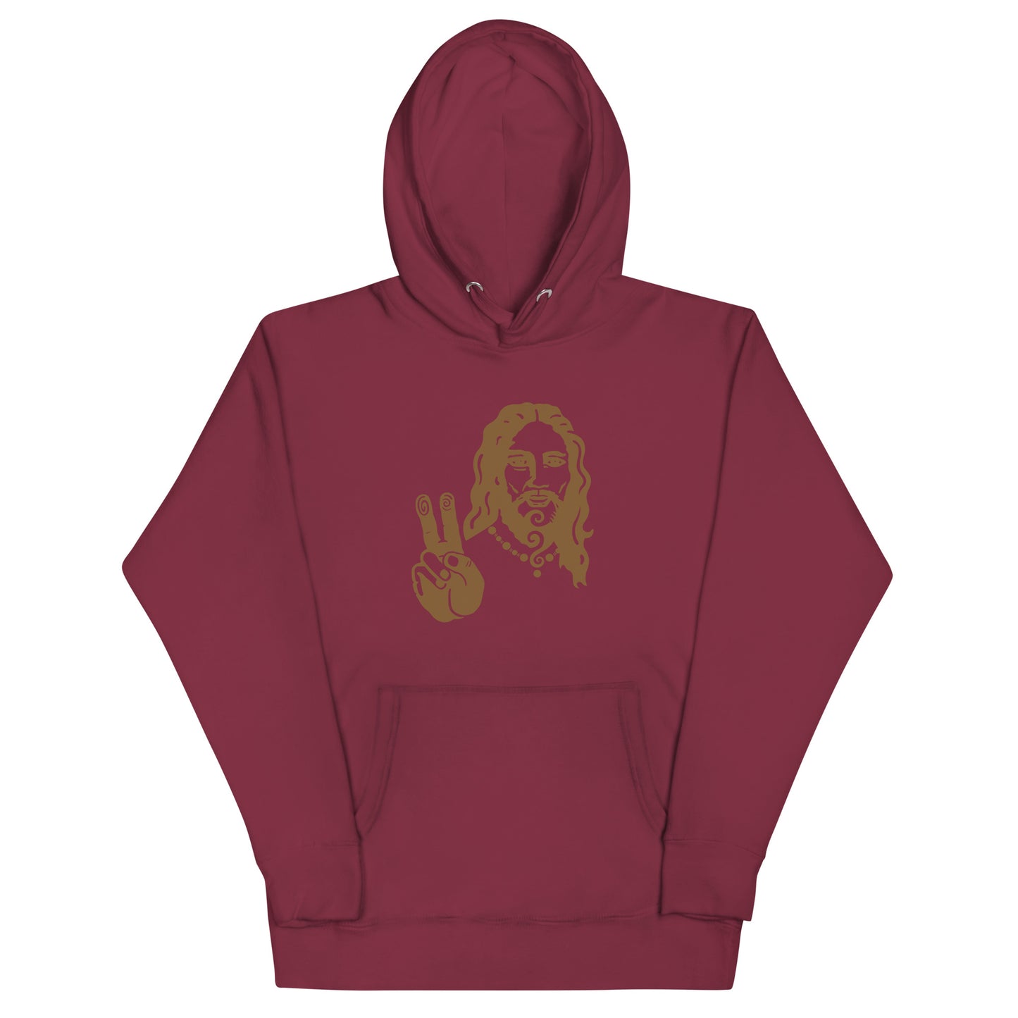 Unisex Hoodie : Peace Jesus - Bronze print