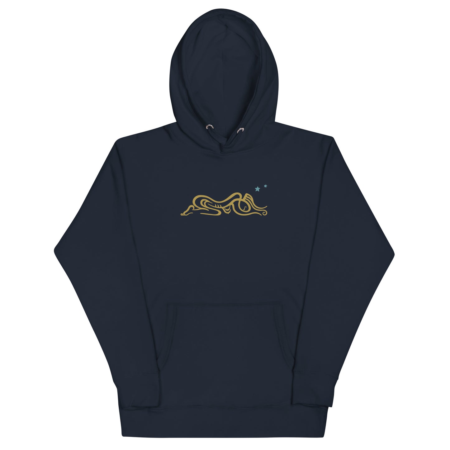 Unisex Hoodie : Zoga - Gold print