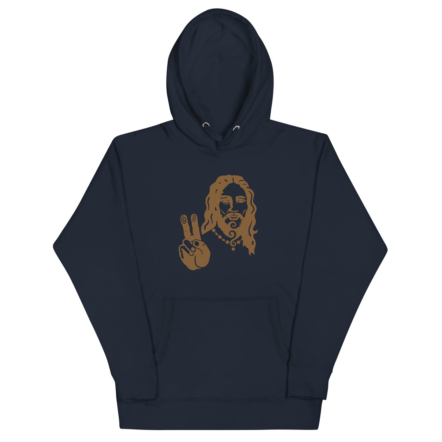 Unisex Hoodie : Peace Jesus - Bronze print