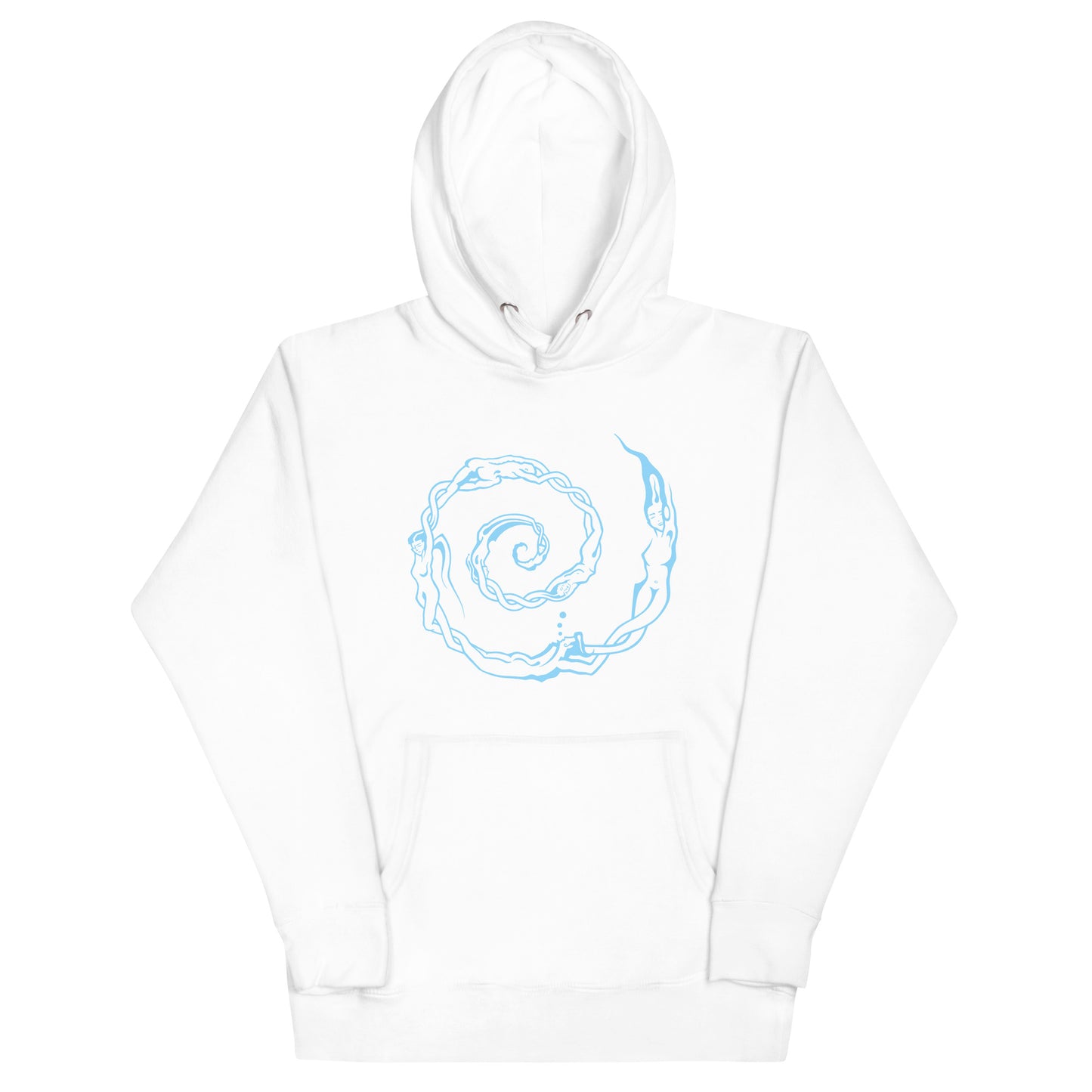 Unisex Hoodie : Swirlpeople - Light Blue print
