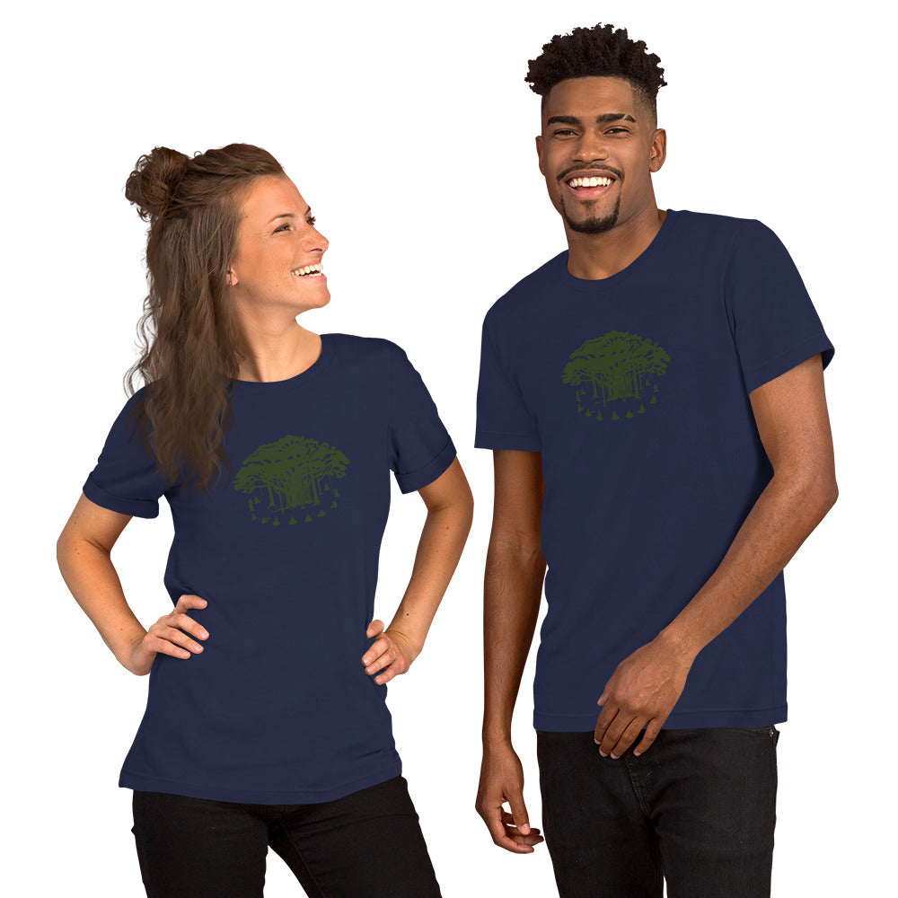 Unisex t-shirt : Communitree - Dark Green print