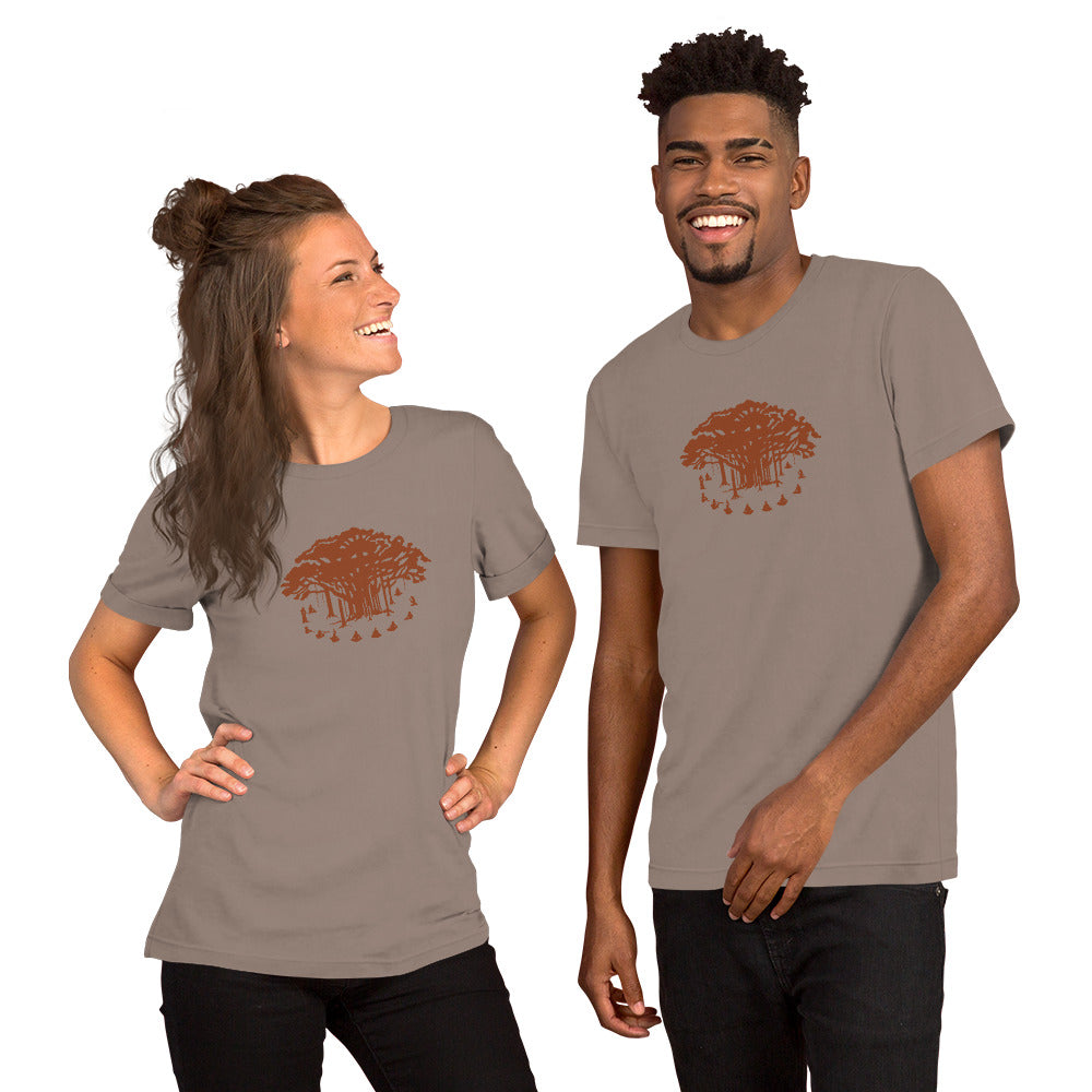 Unisex t-shirt : Communitree - Dark Orange print