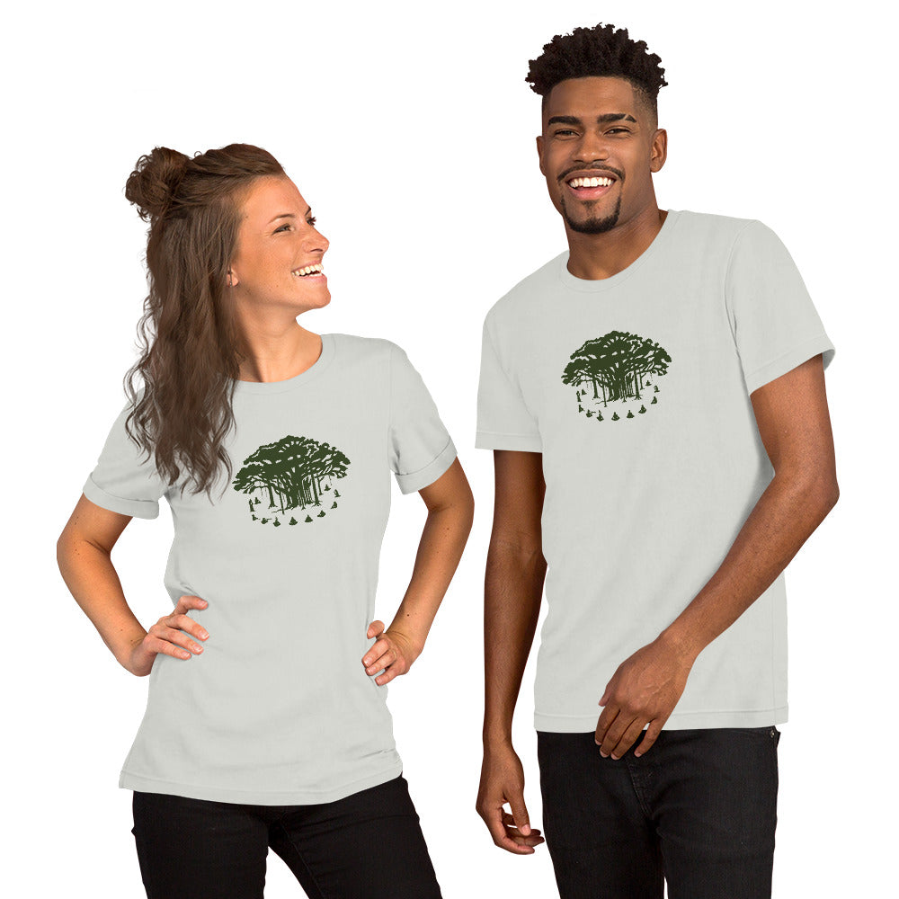 Unisex t-shirt : Communitree - Dark Green print
