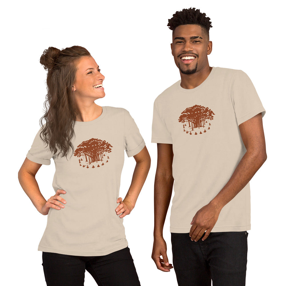 Unisex t-shirt : Communitree - Dark Orange print